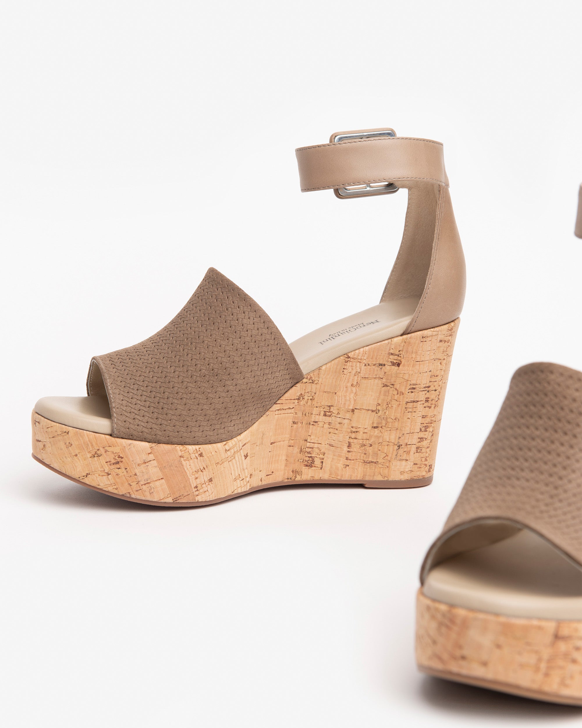 Damensandalen aus Veloursleder