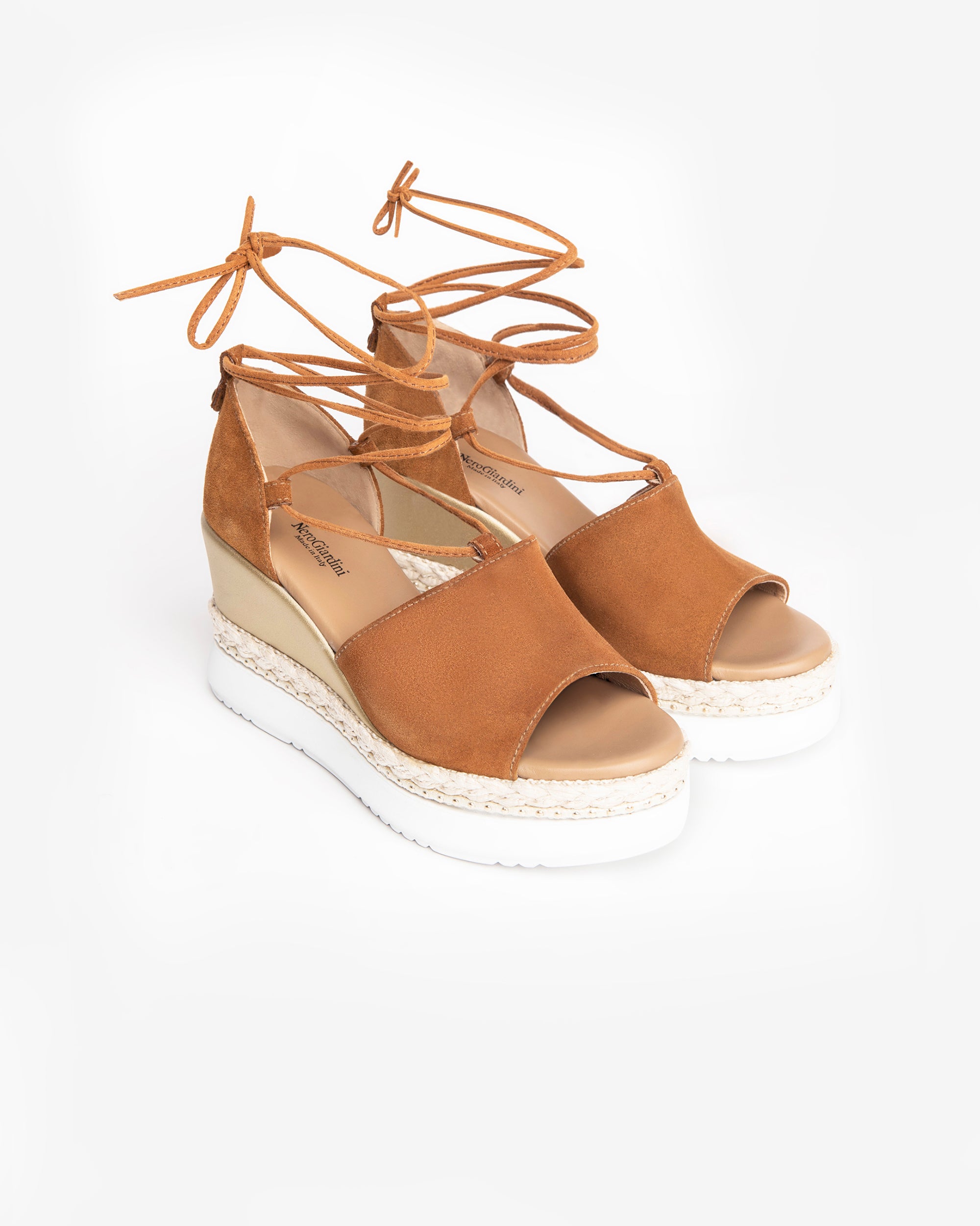 Damensandalen aus Veloursleder