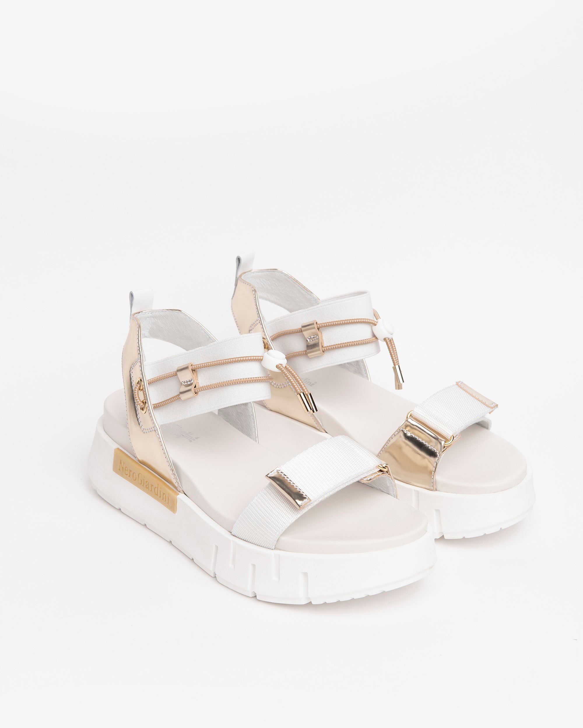 Women’s Leather and Technical Fabric Sandals