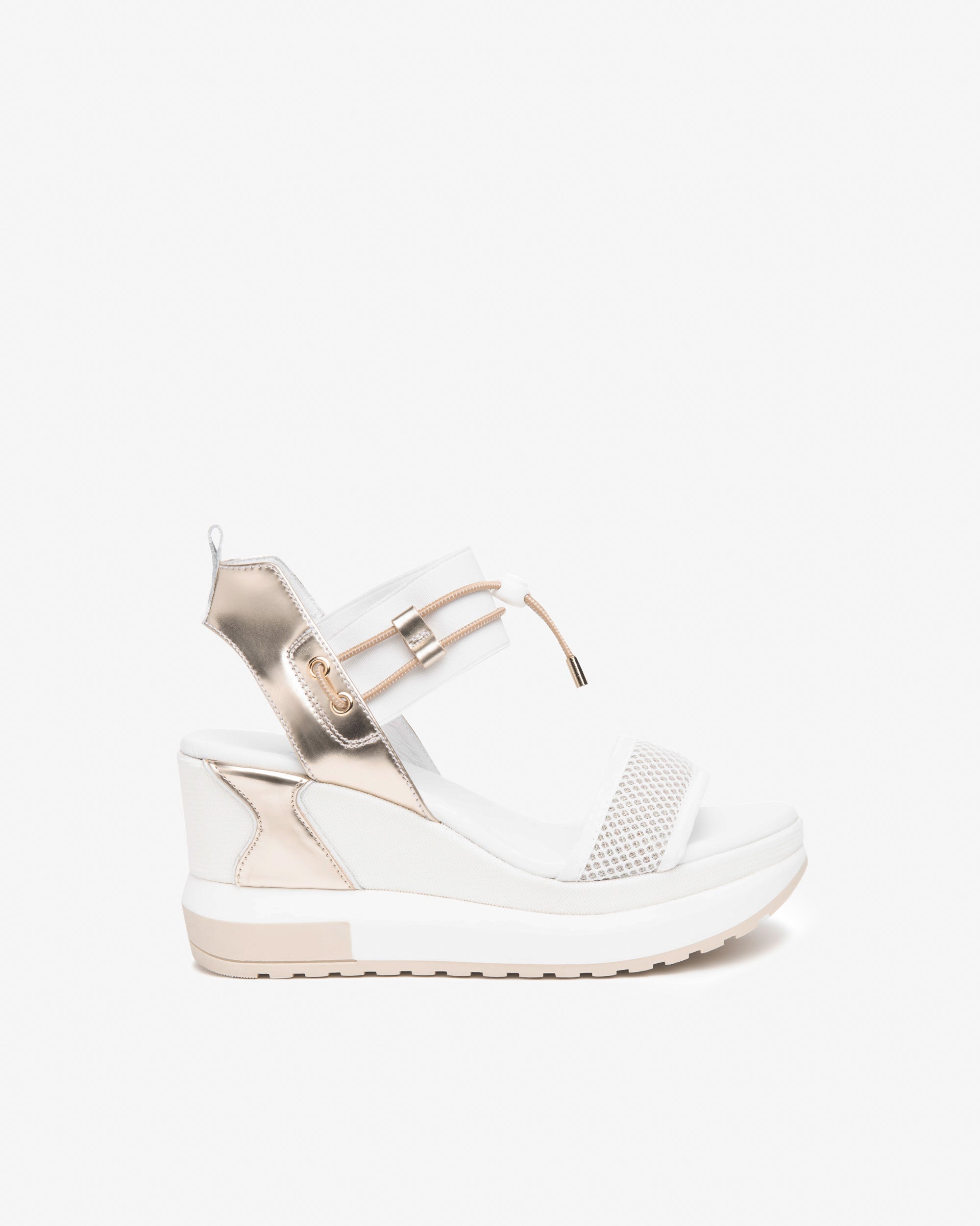 Sandali Donna in Pelle, Tela e Materiale Tecnico