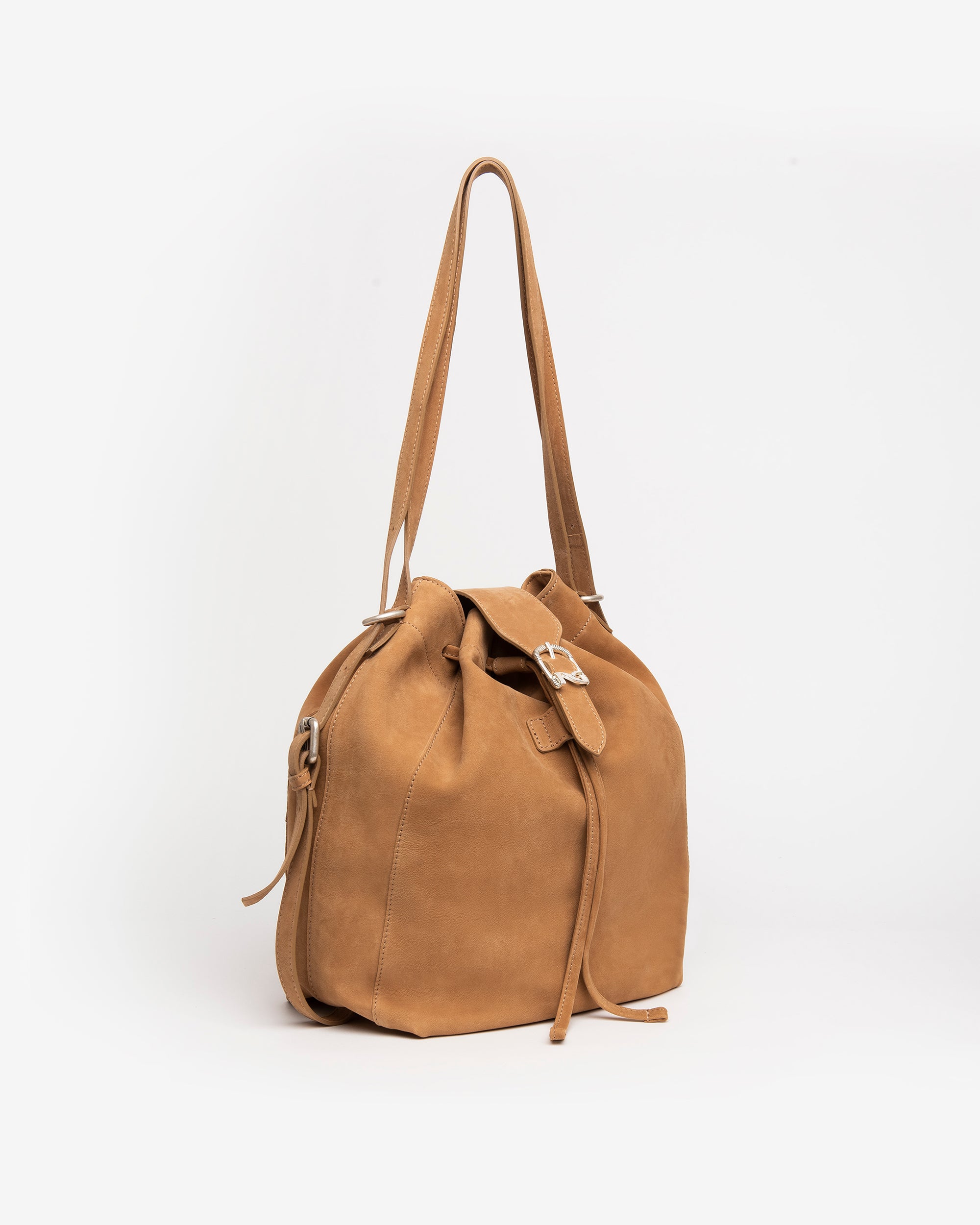 Women's Leather Bucket Bag
