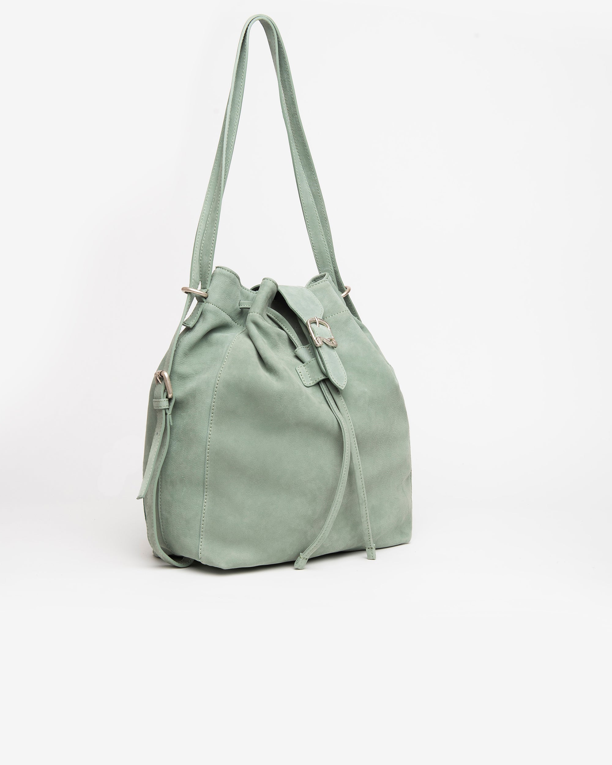 Women's Leather Bucket Bag