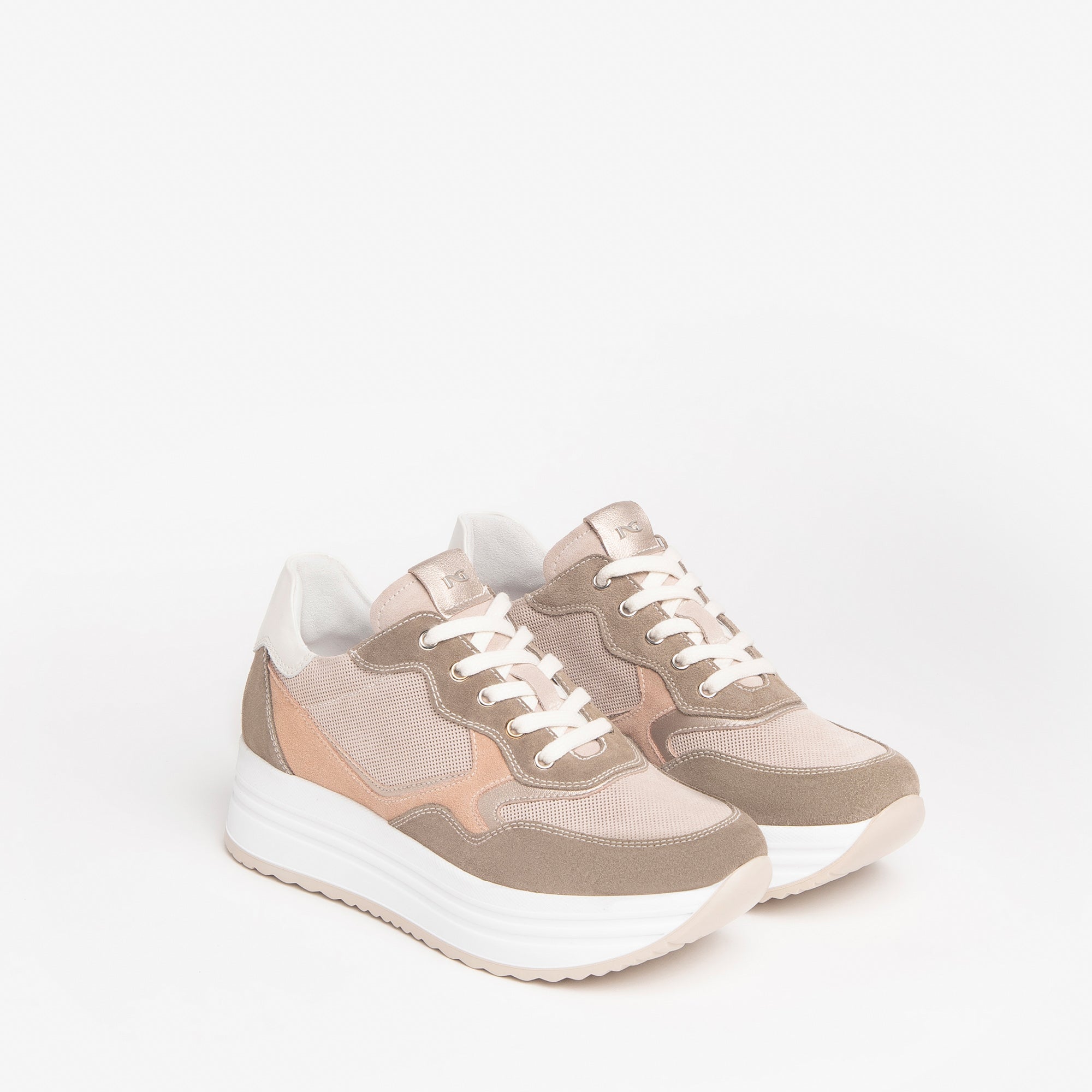 Sneakers Donna in Camoscio e Pelle