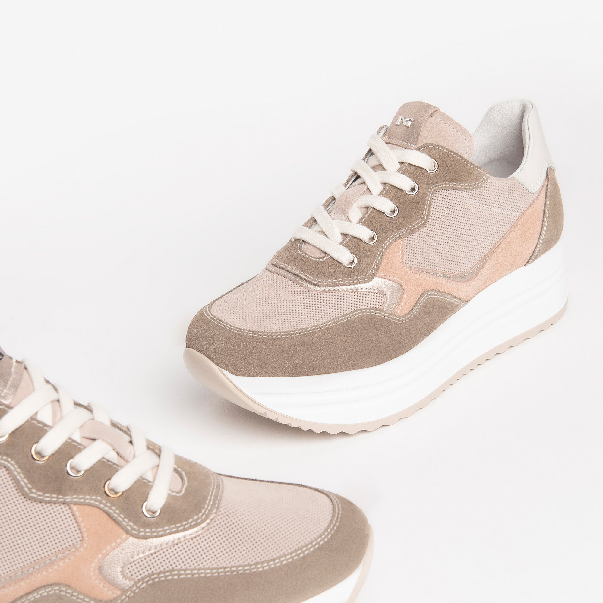 Sneakers Donna in Camoscio e Pelle