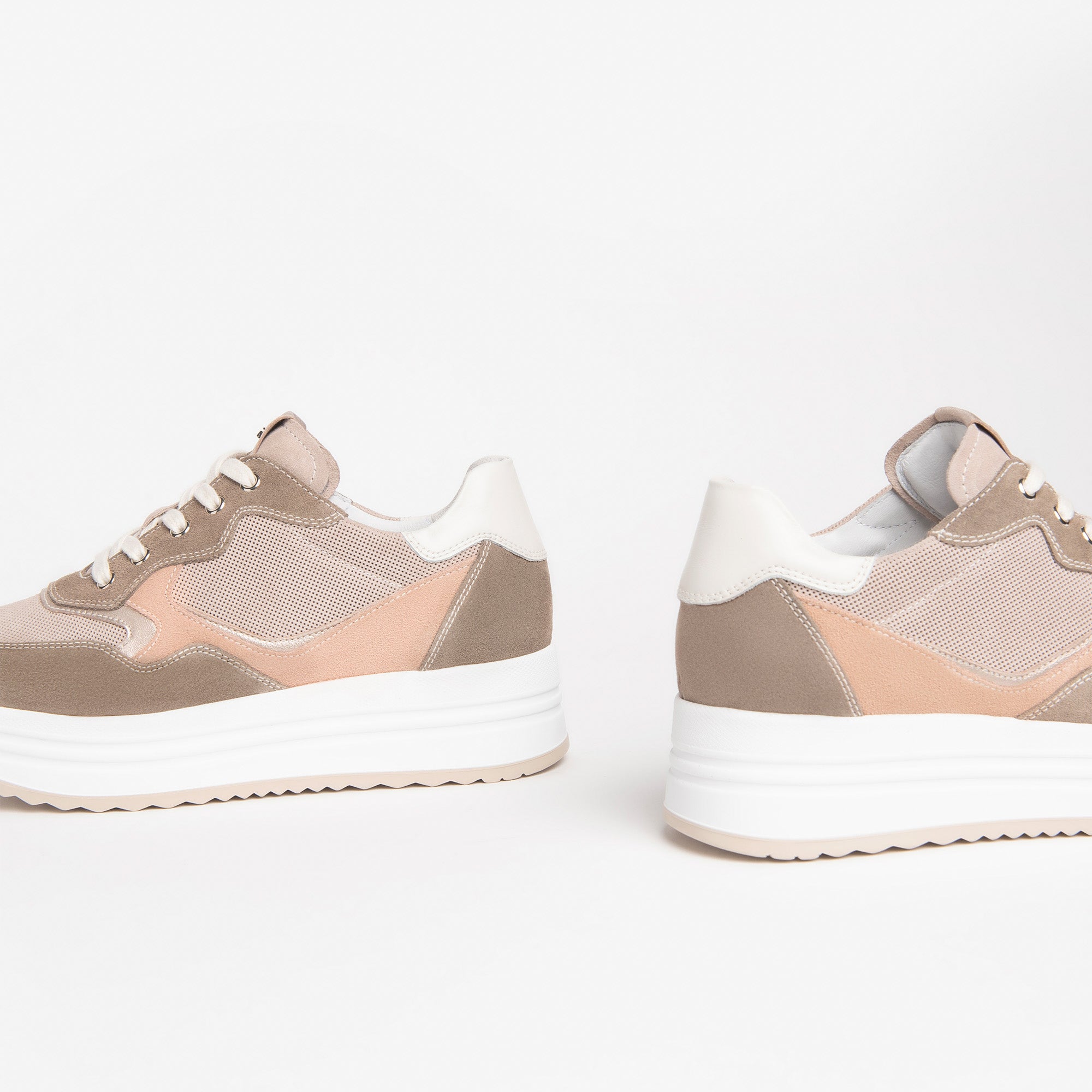 Sneakers Donna in Camoscio e Pelle