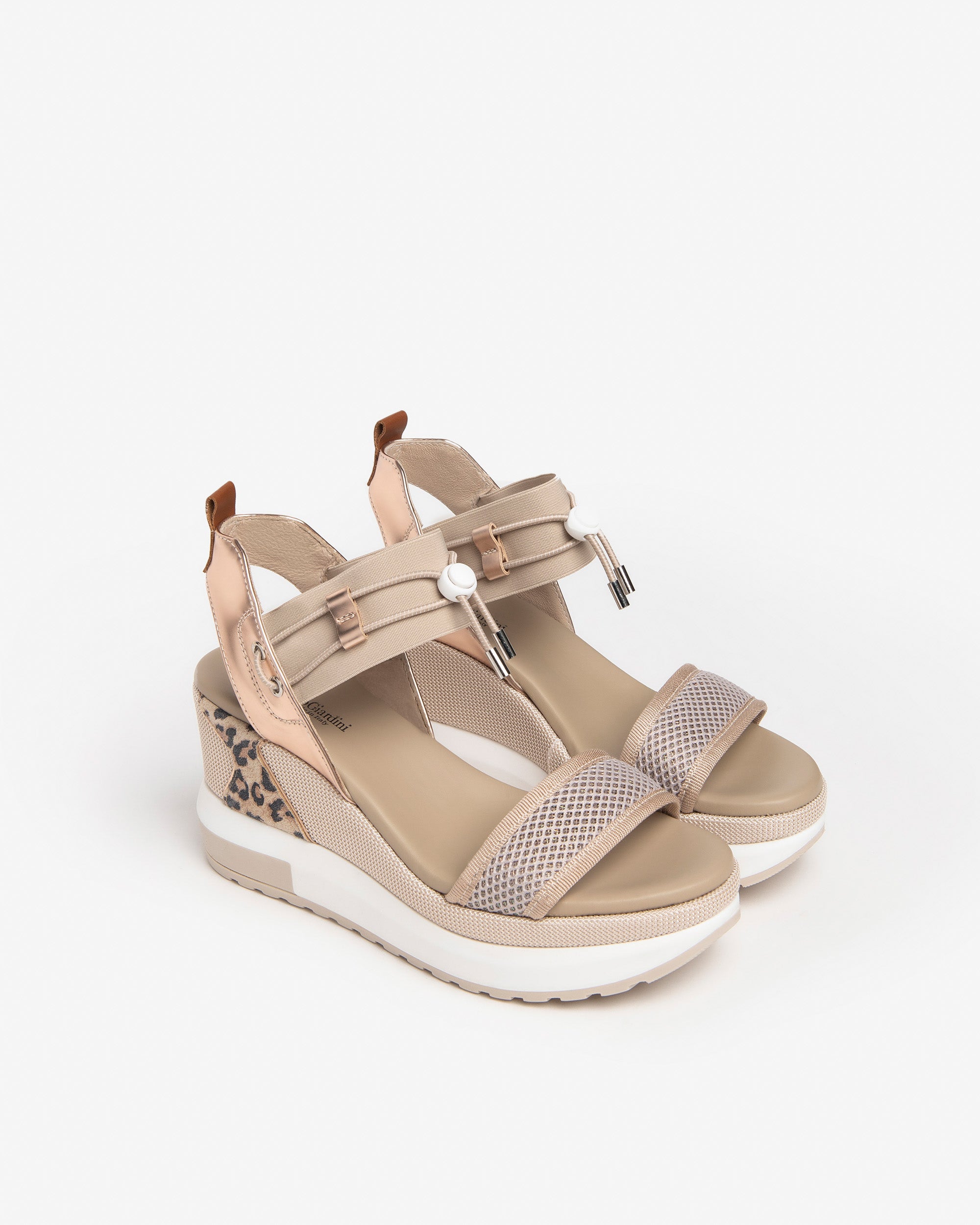 Sandalias Mujer de Material Técnico y Tela