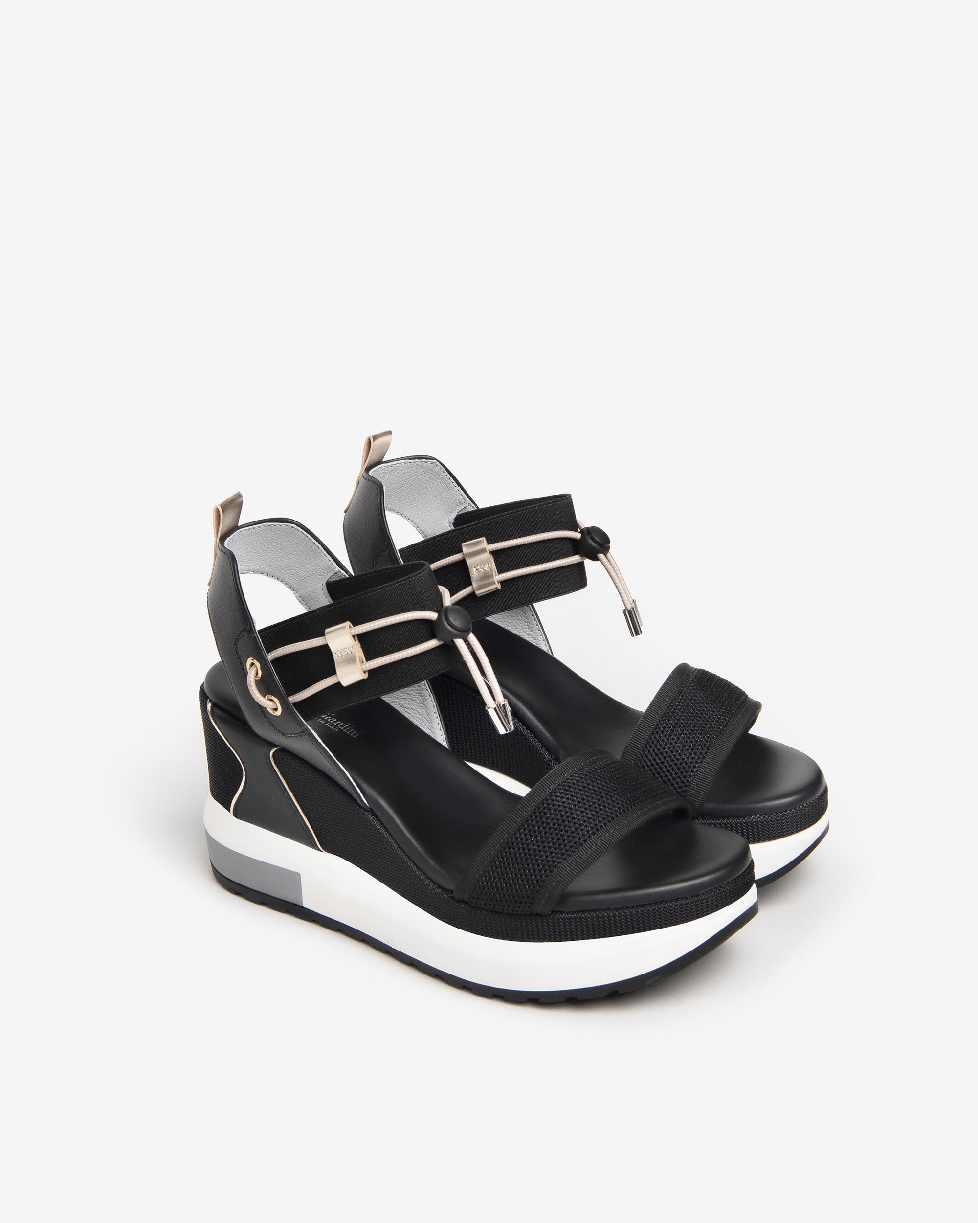 Sandali Donna in Pelle e Tela