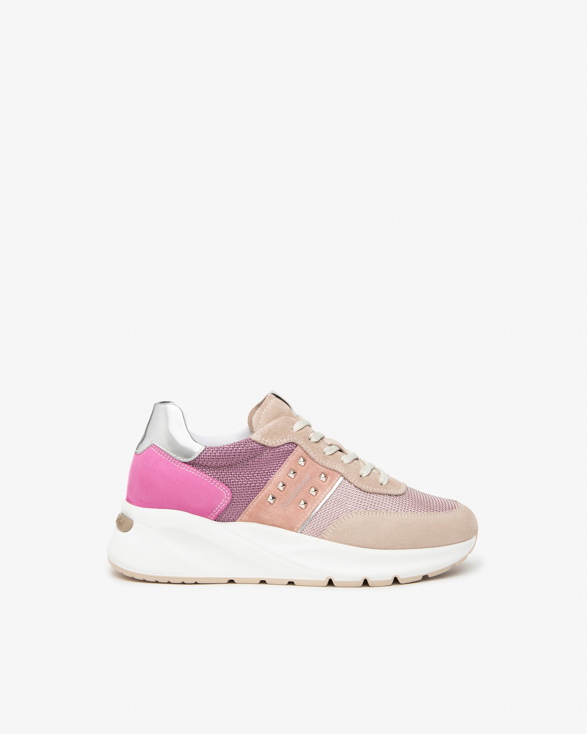 Sneakers Donna in Pelle, Suede e Tela