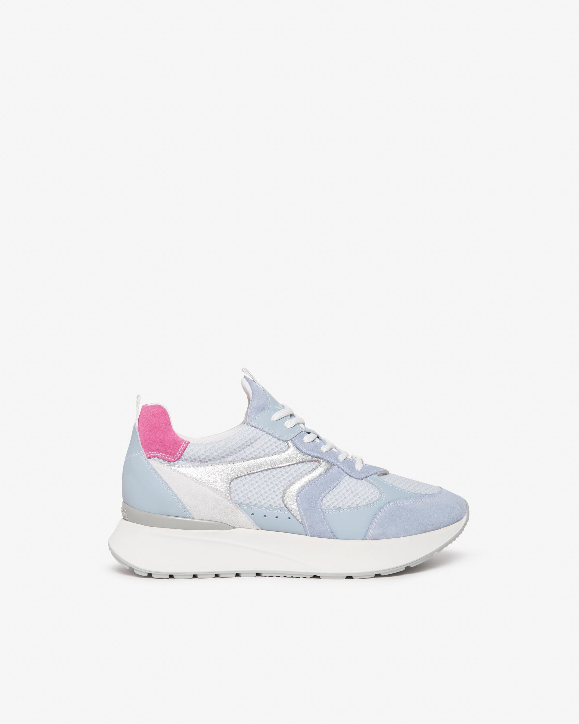Sneakers Donna in Pelle, Suede e Tela