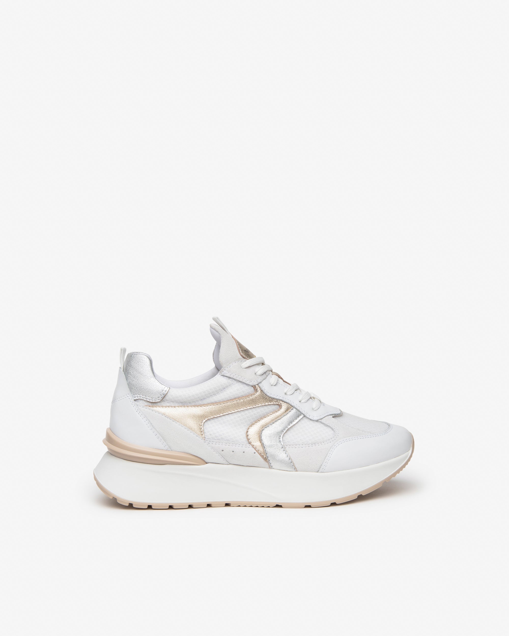 Sneakers Donna in Pelle, Suede e Tela
