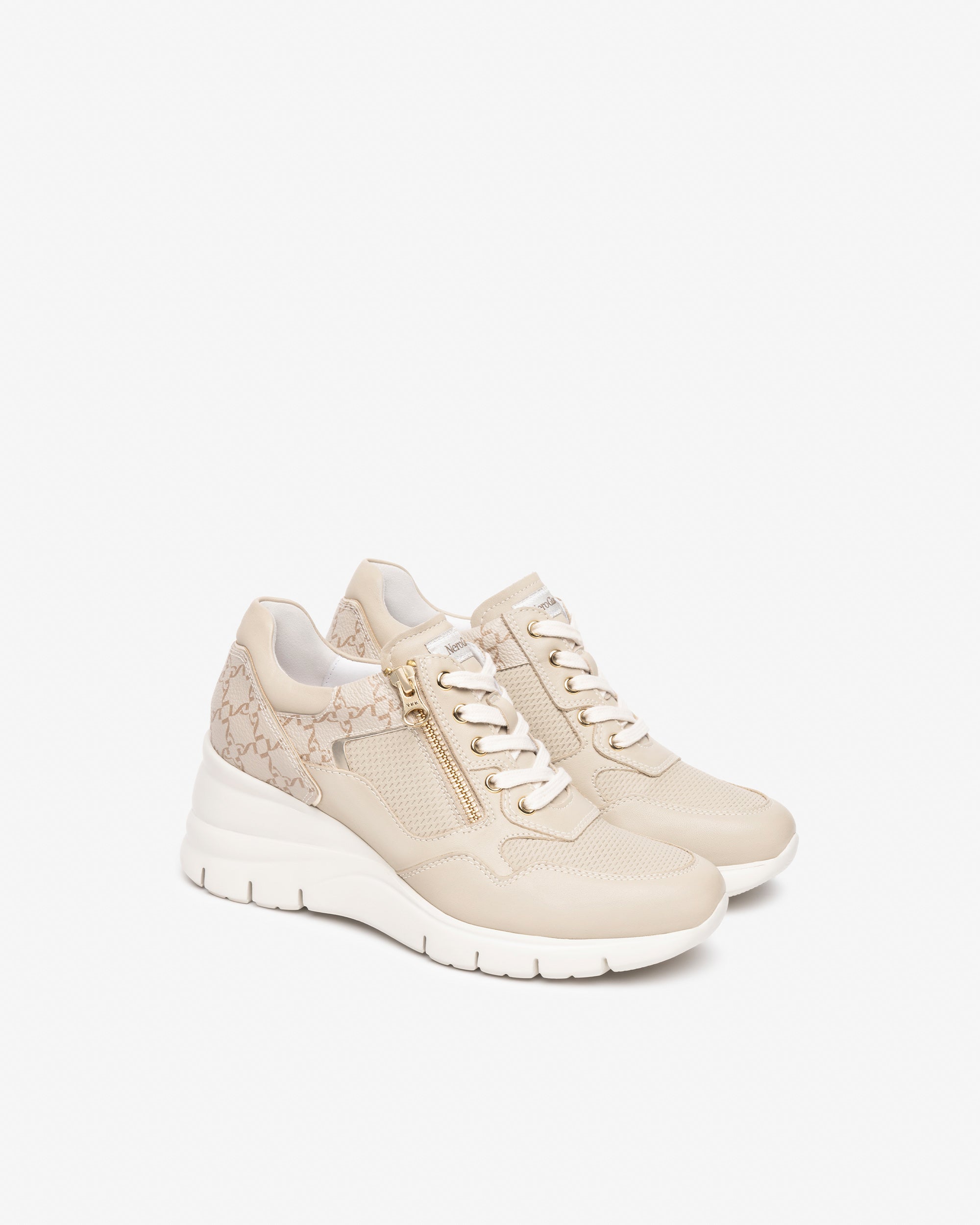 Sneakers Donna in Pelle e Materiale Tecnico