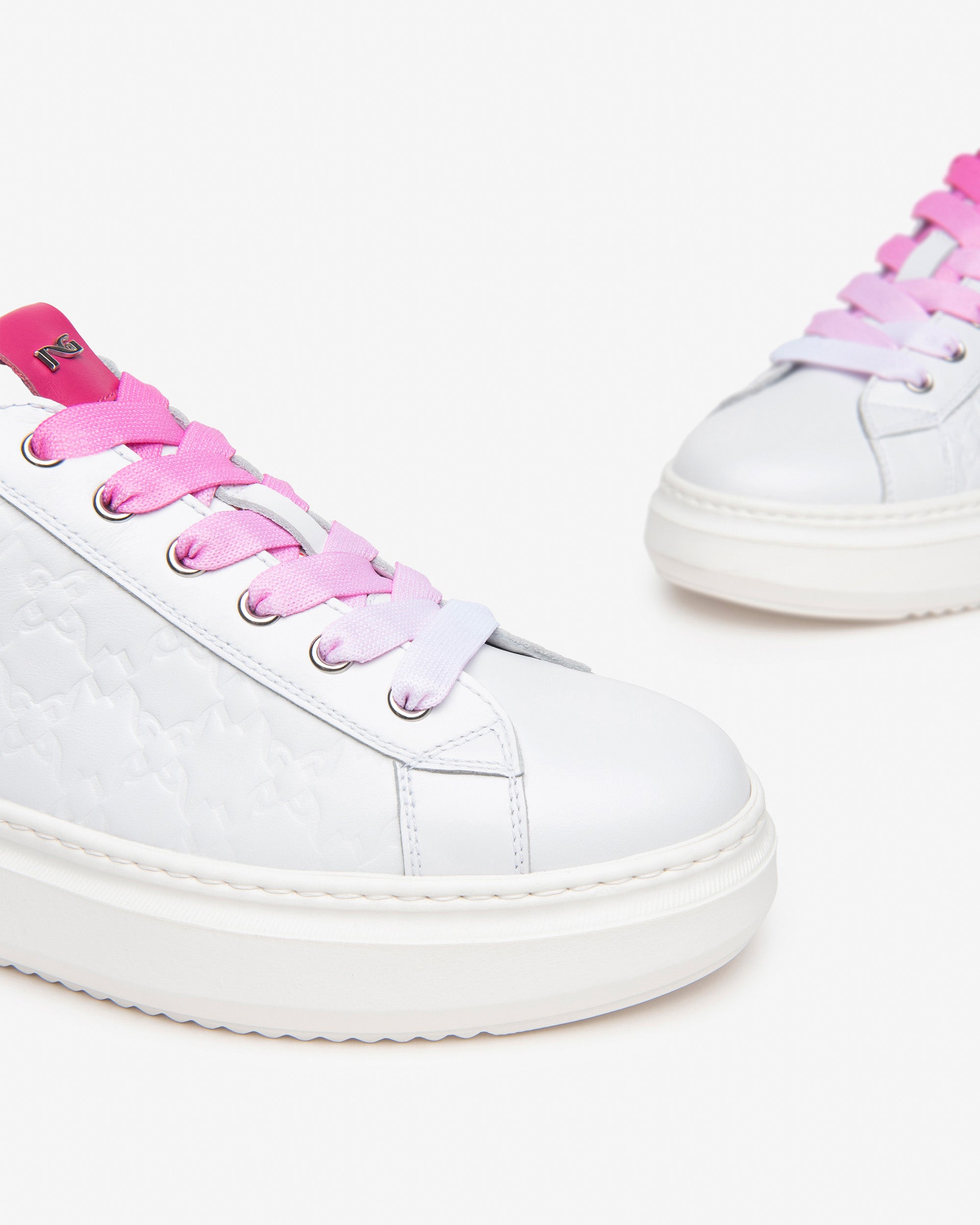 Sneakers de Mujer de Piel y Material Técnico