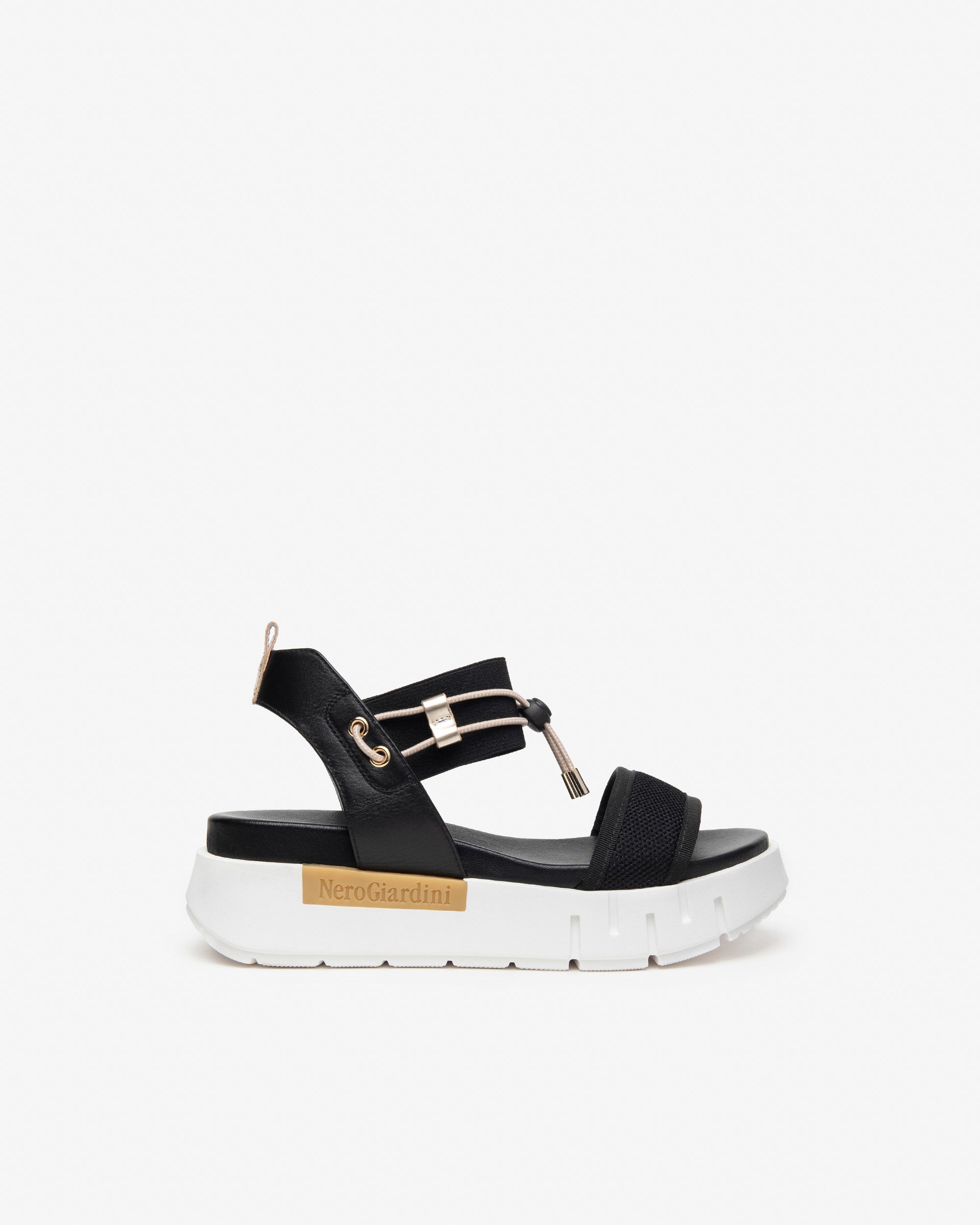 Sandali Donna in Pelle e Tela