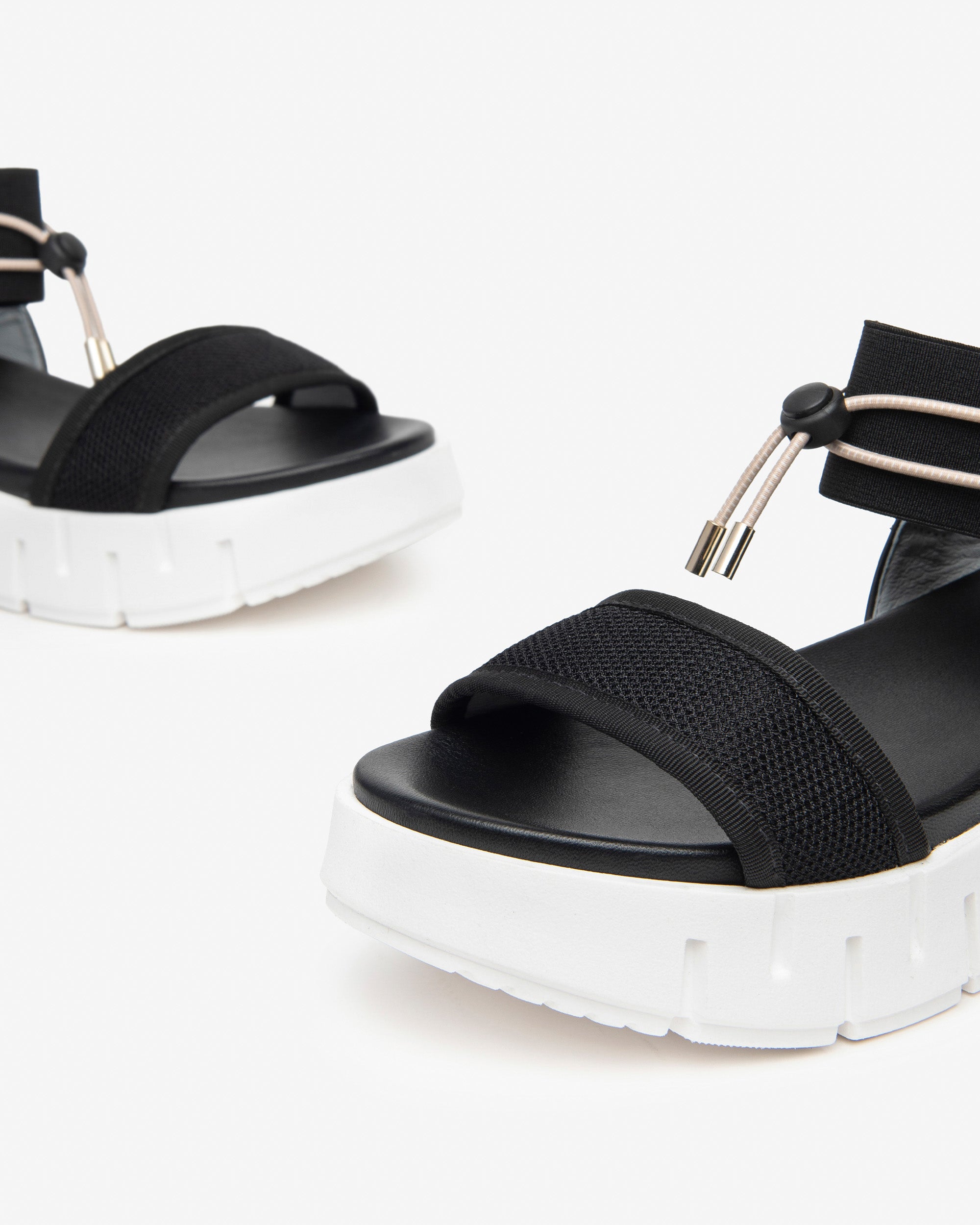 Sandalen Dames in Leder en Canvas