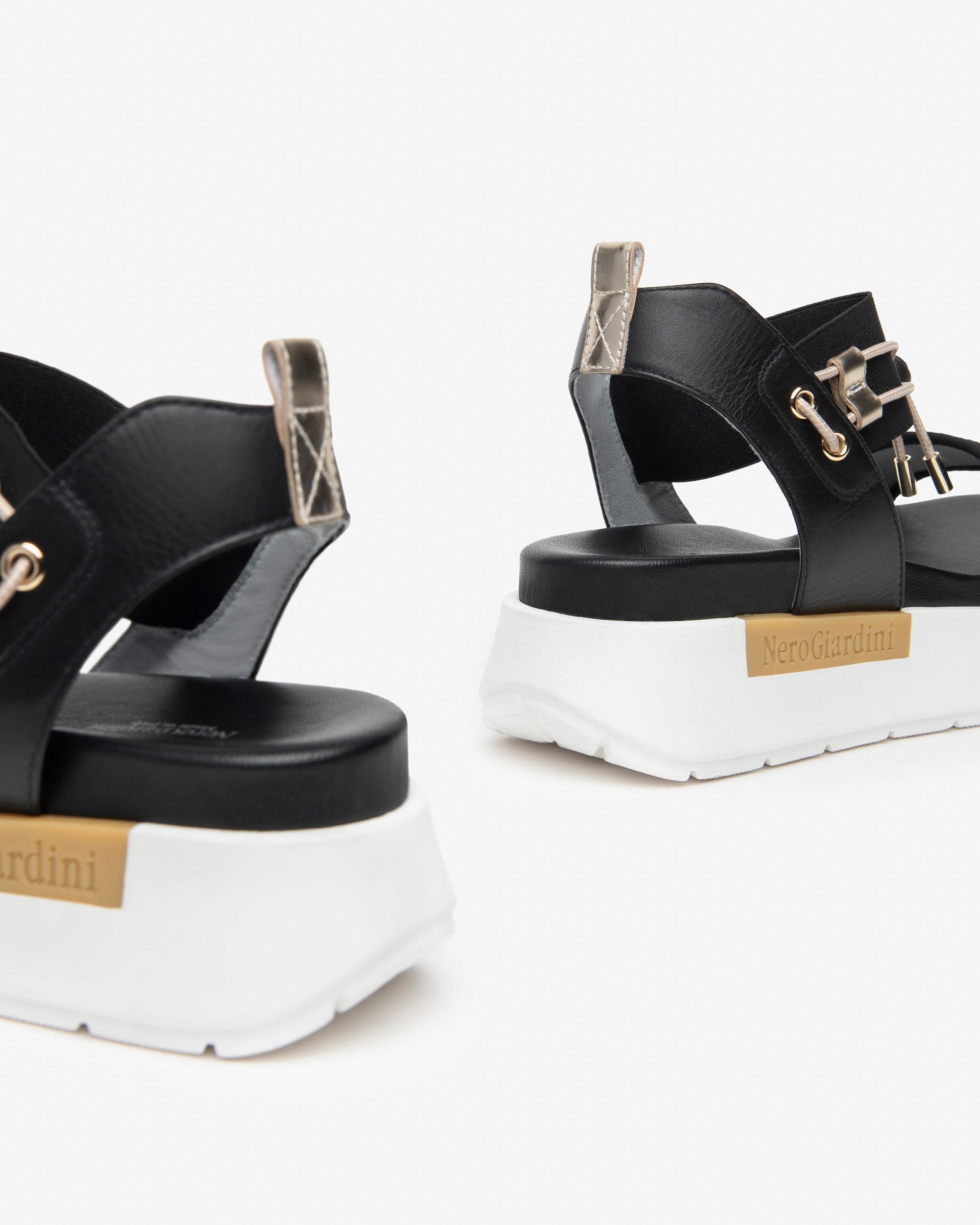 Sandalen Dames in Leder en Canvas