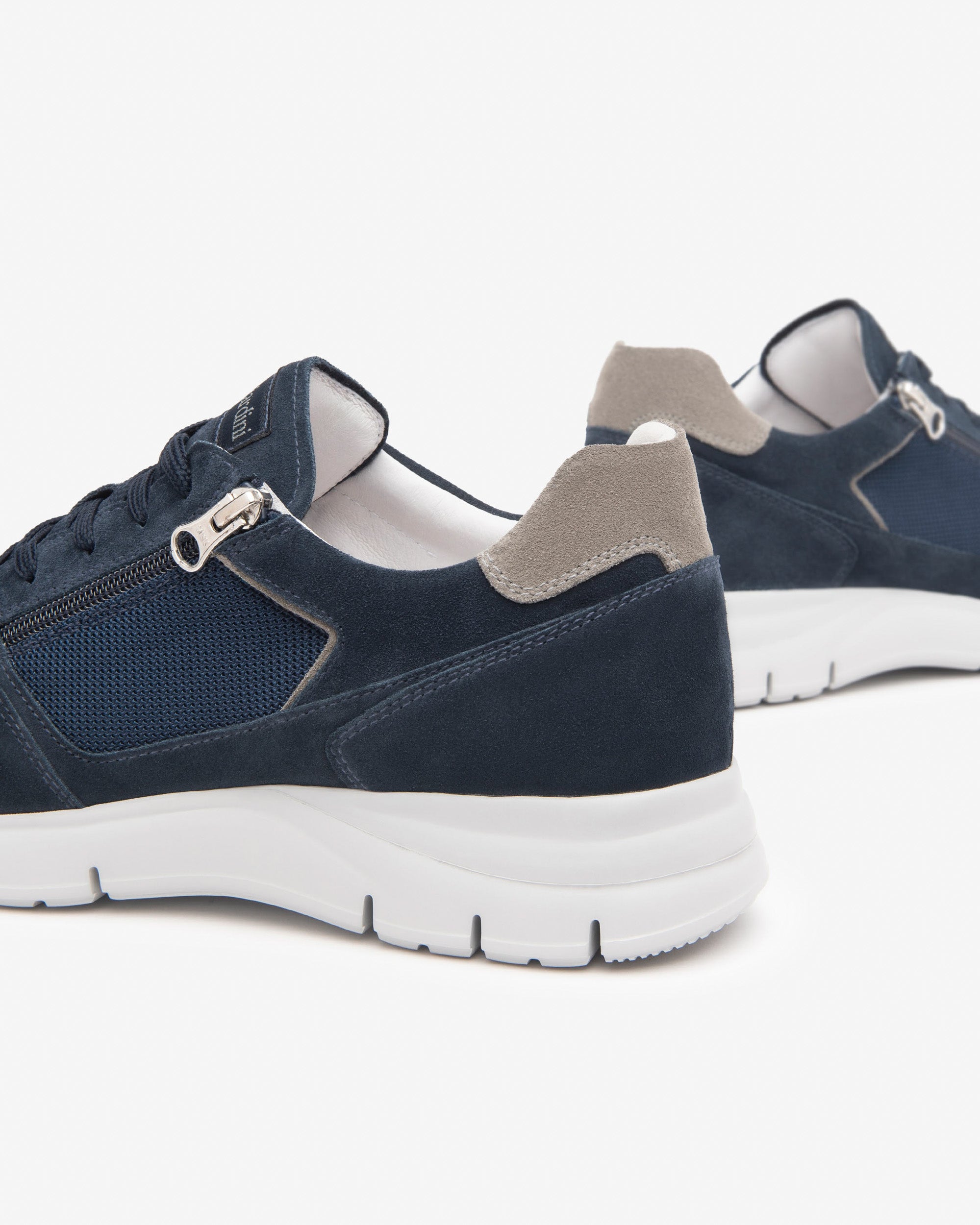 Sneakers Uomo in Camoscio e Tela