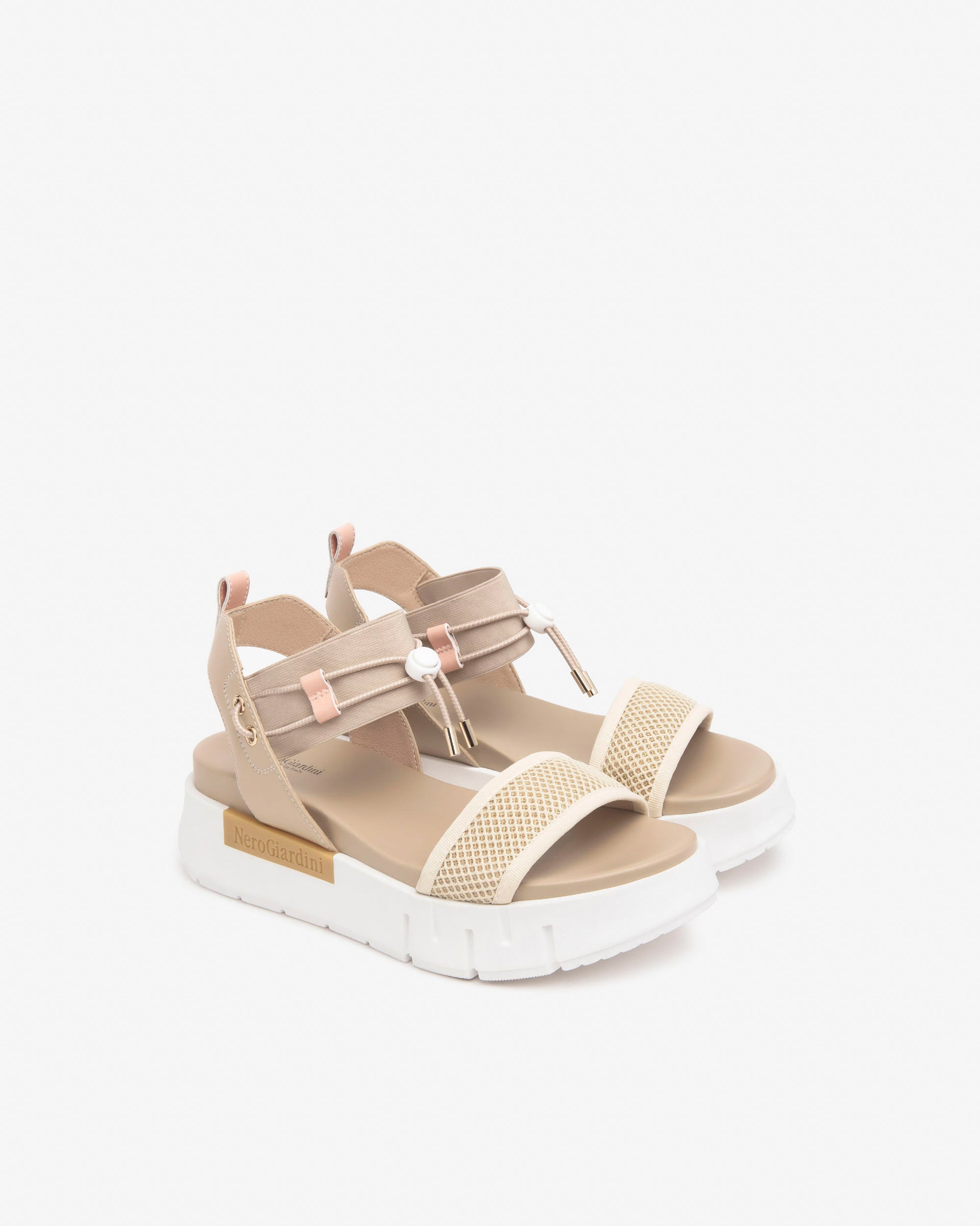Sandalen Dames in Leder en Canvas