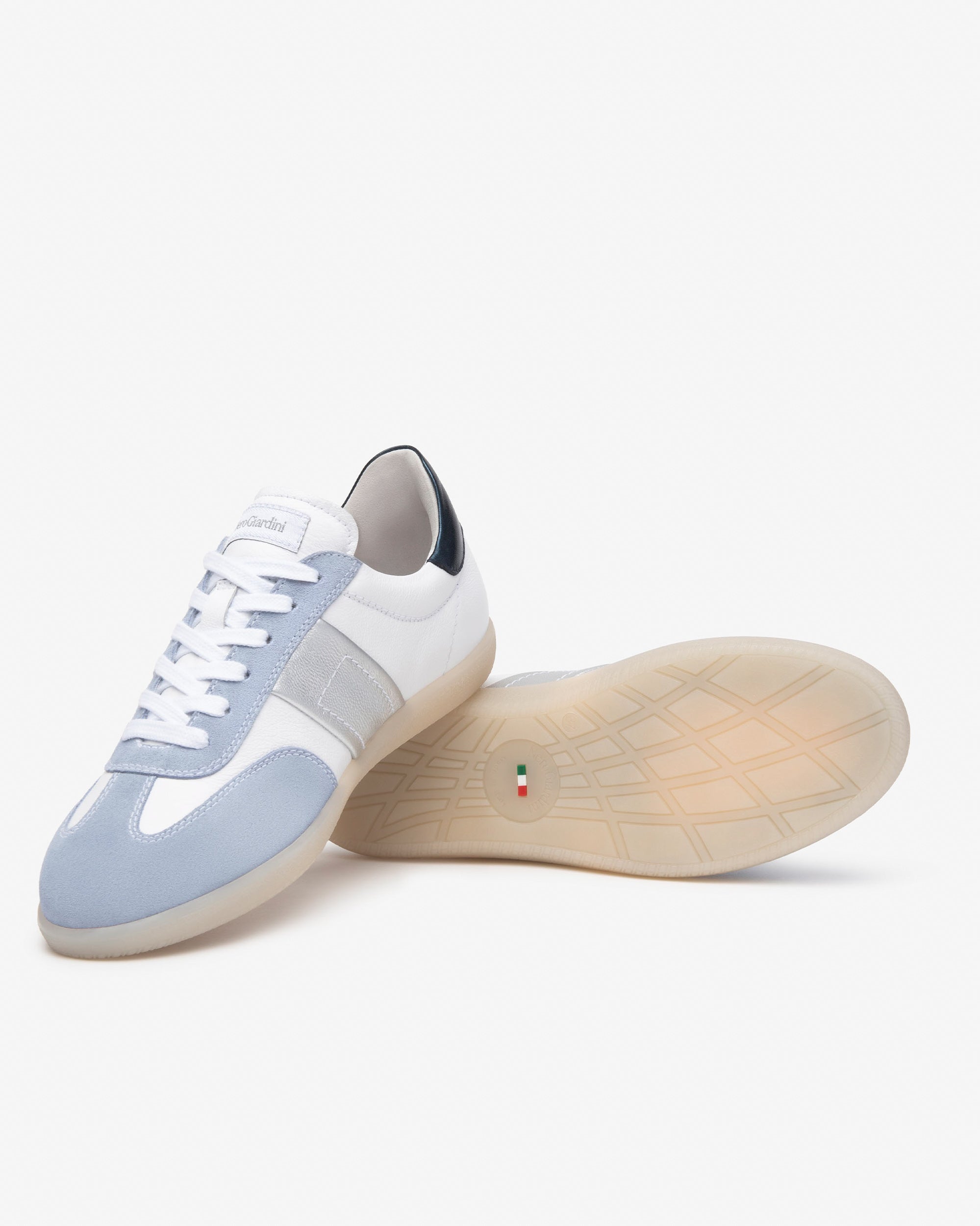 Sneakers Femme en Cuir et Cuir Velours