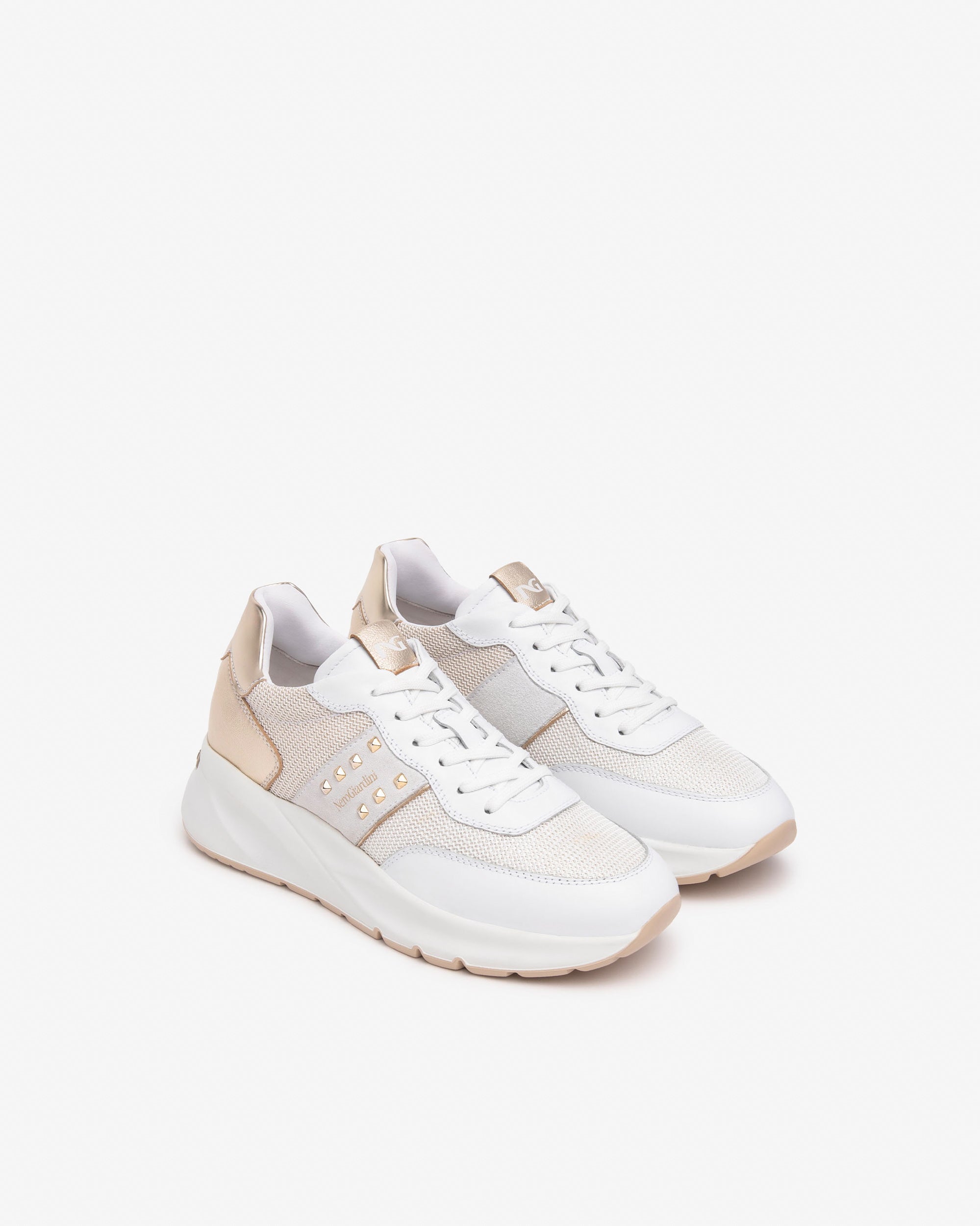 Sneakers Donna in Pelle, Tela e Materiale Tecnico