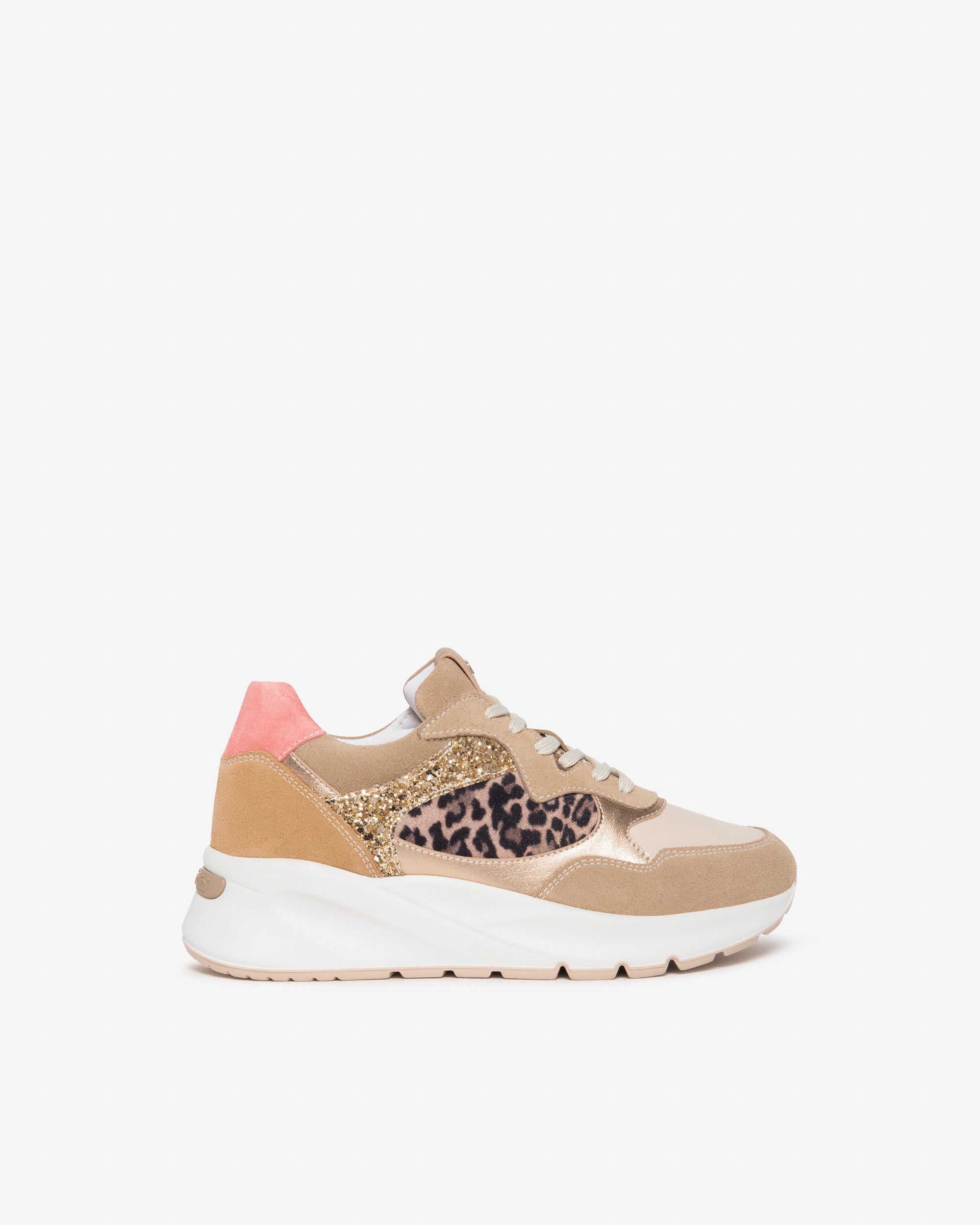 Sneakers Donna in Suede, Pelle e Materiale Tecnico