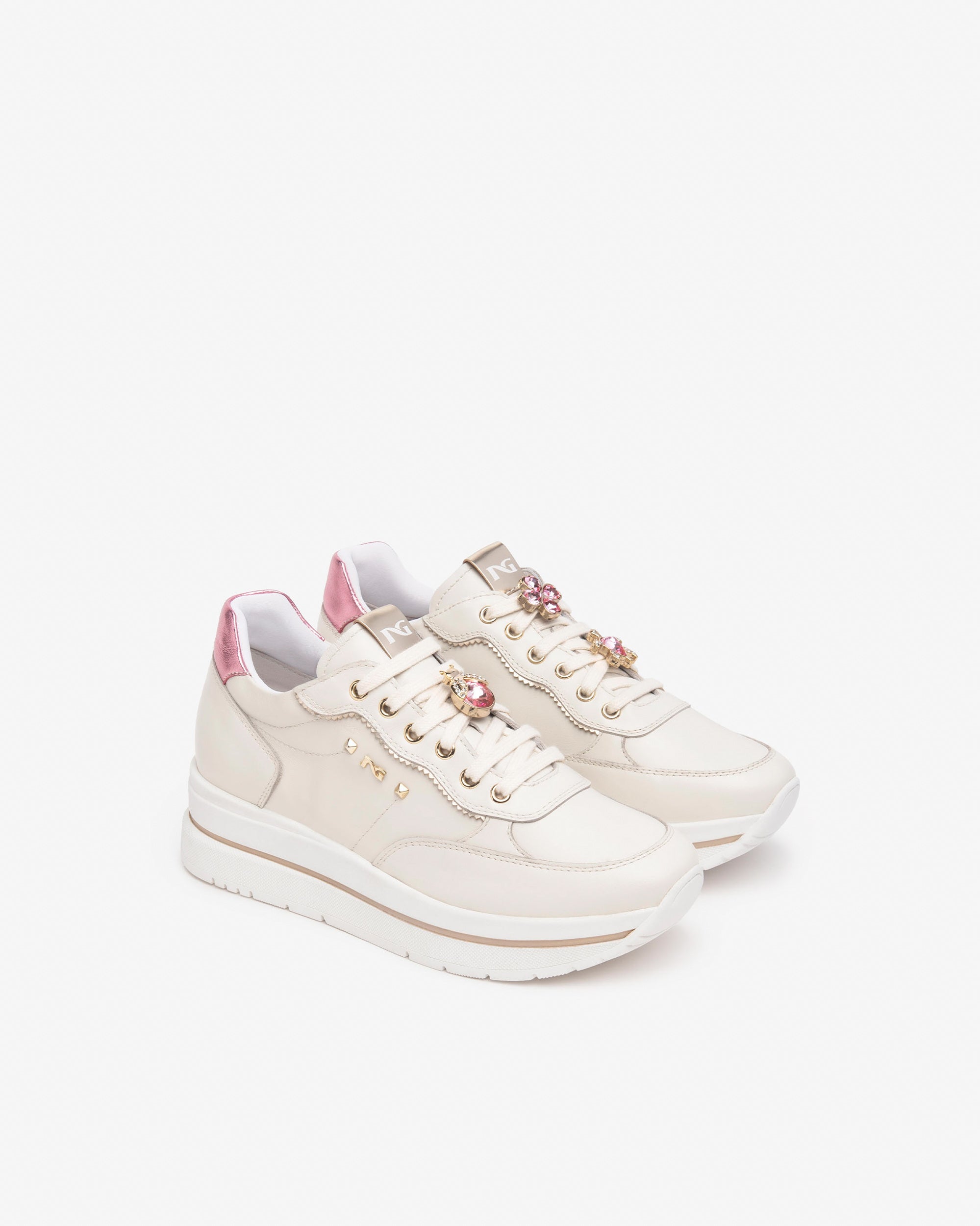 Sneakers Donna in Pelle e Materiale Tecnico