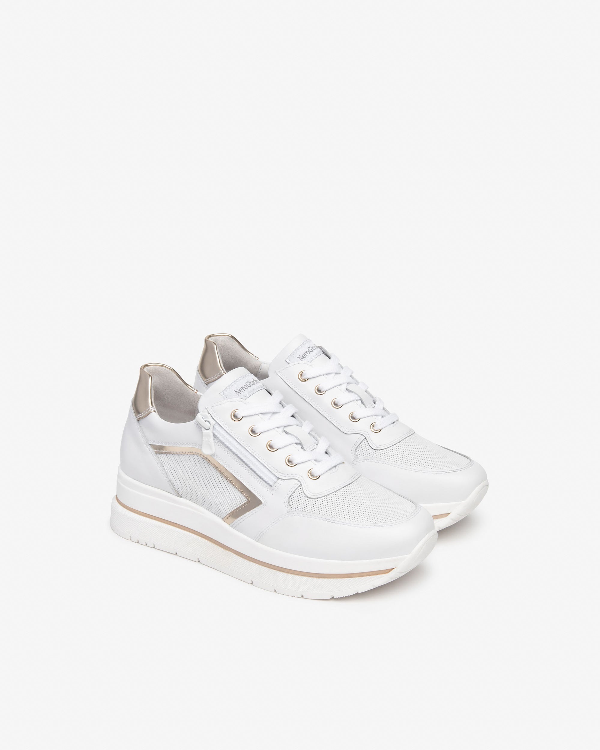 Sneakers Donna in Pelle e Materiale Tecnico