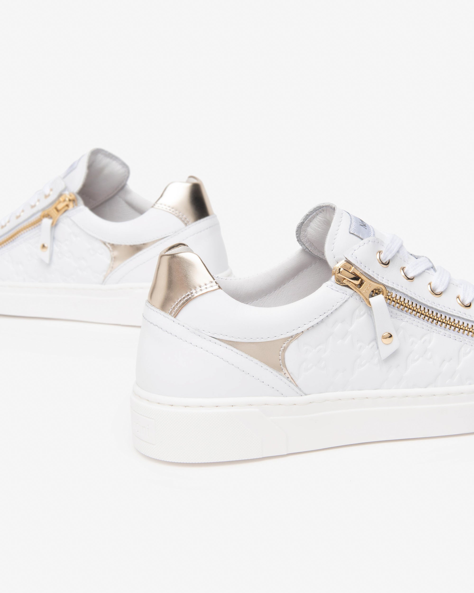 Women’s Leather and Technical Fabric Sneakers