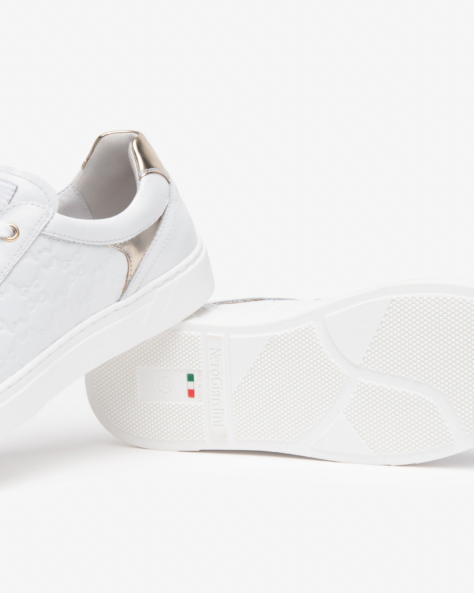 Women’s Leather and Technical Fabric Sneakers