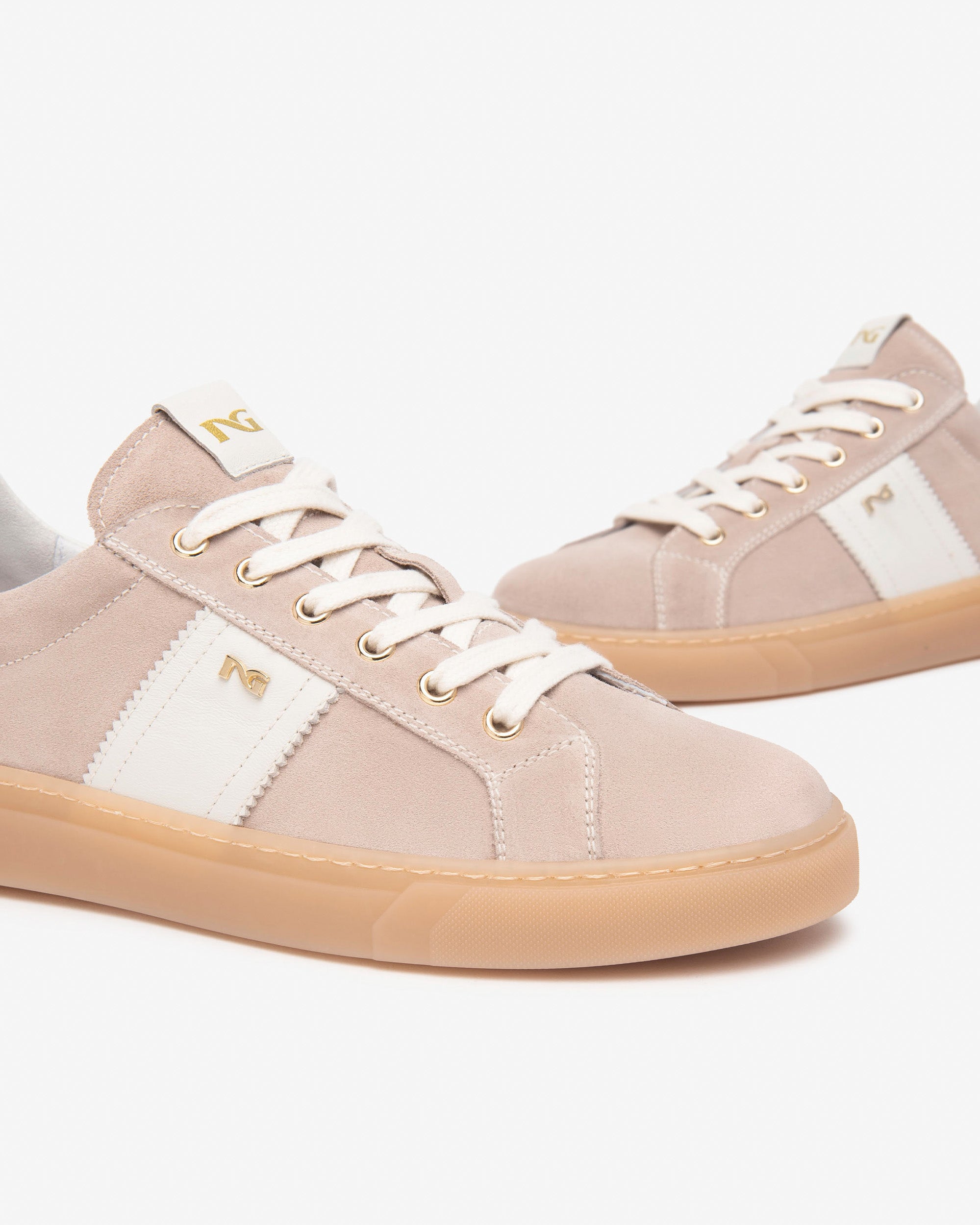 Sneakers Dames in Suède en Leder