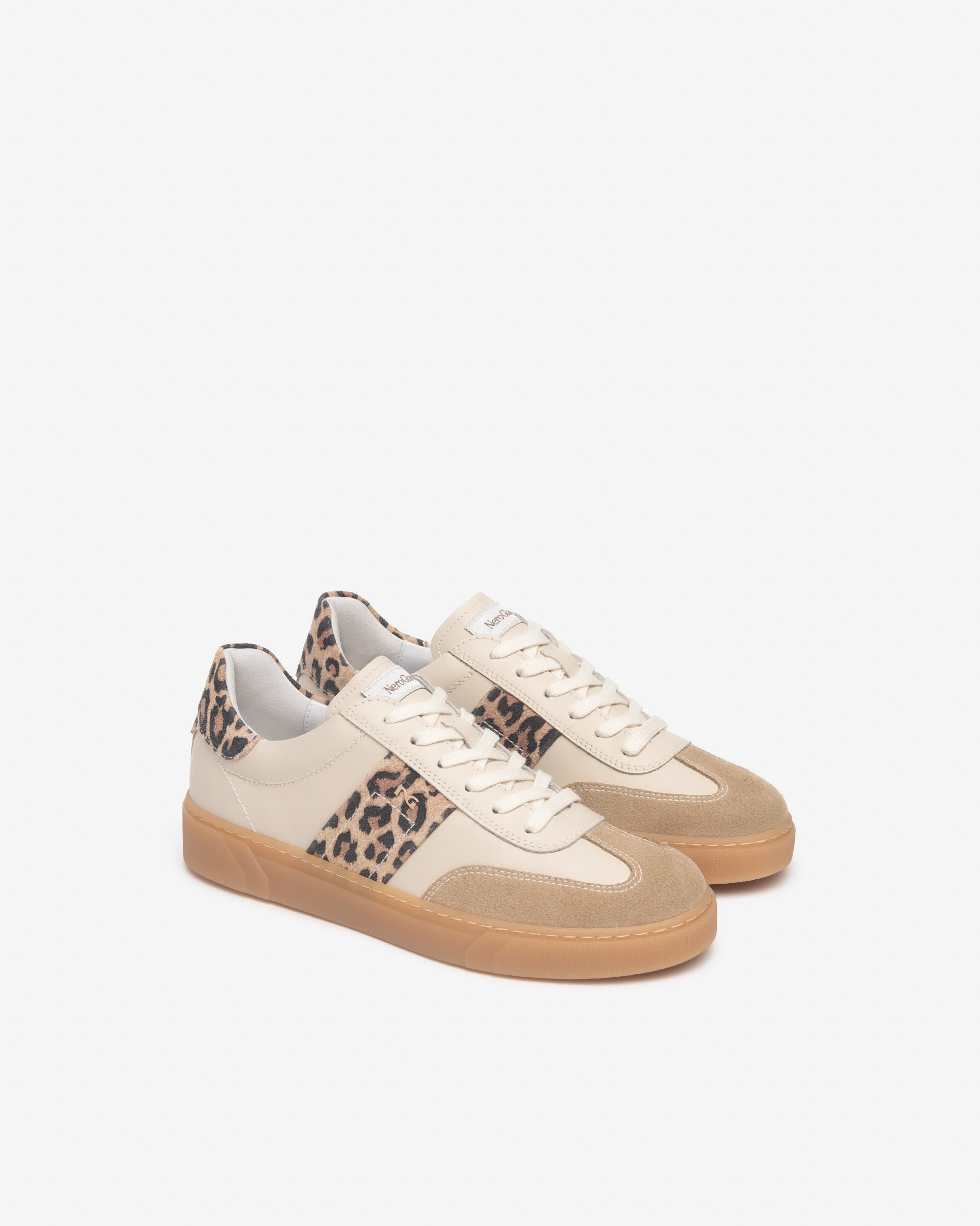 Sneakers Donna in Camoscio, Pelle e Materiale Tecnico