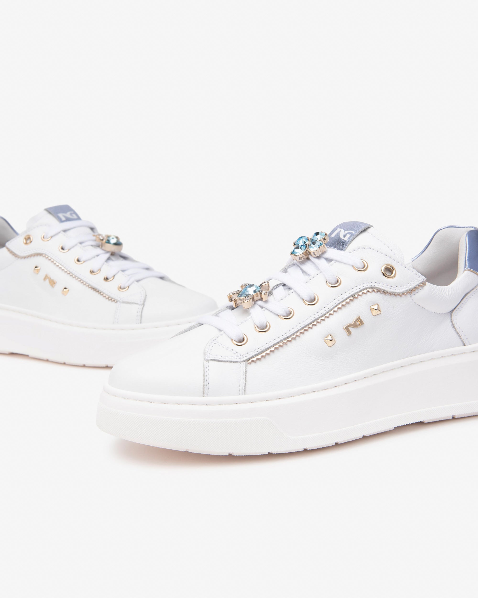 Sneakers Donna in Pelle e Materiale Tecnico