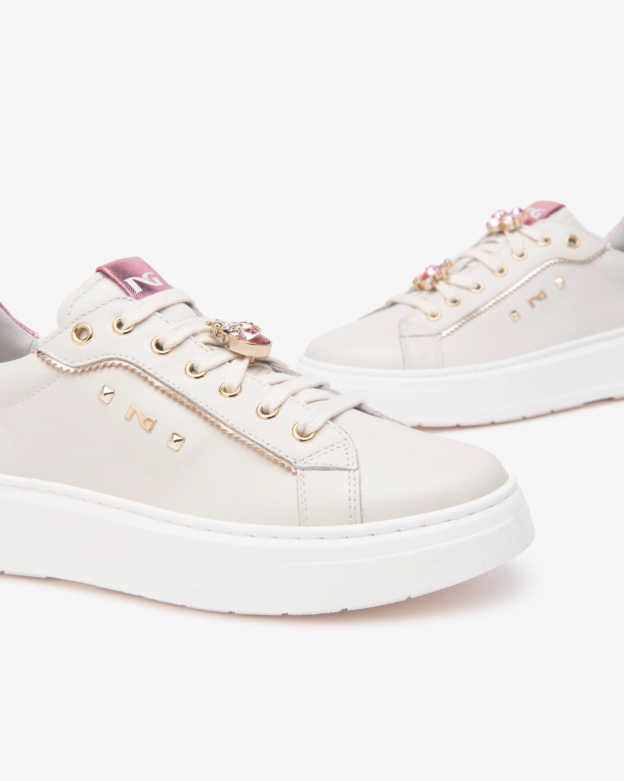 Sneakers Donna in Pelle e Materiale Tecnico