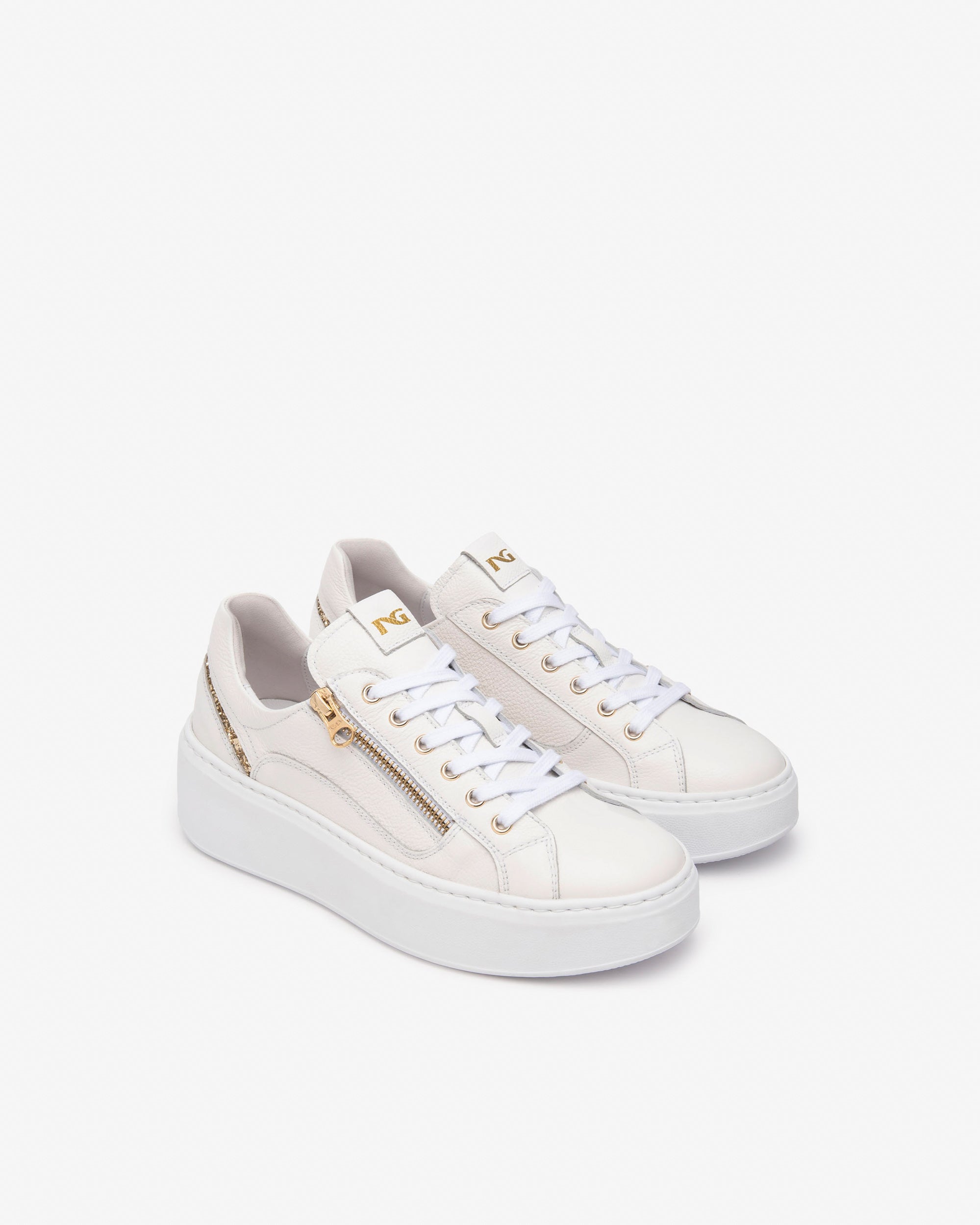 Sneakers Donna in Pelle e Materiale Tecnico