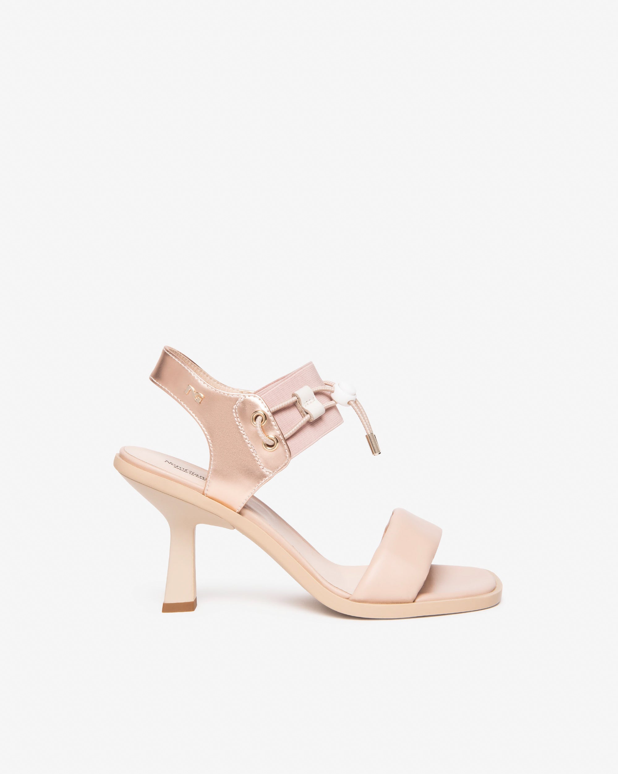 Sandalen Dames in Leder en Technisch Materiaal
