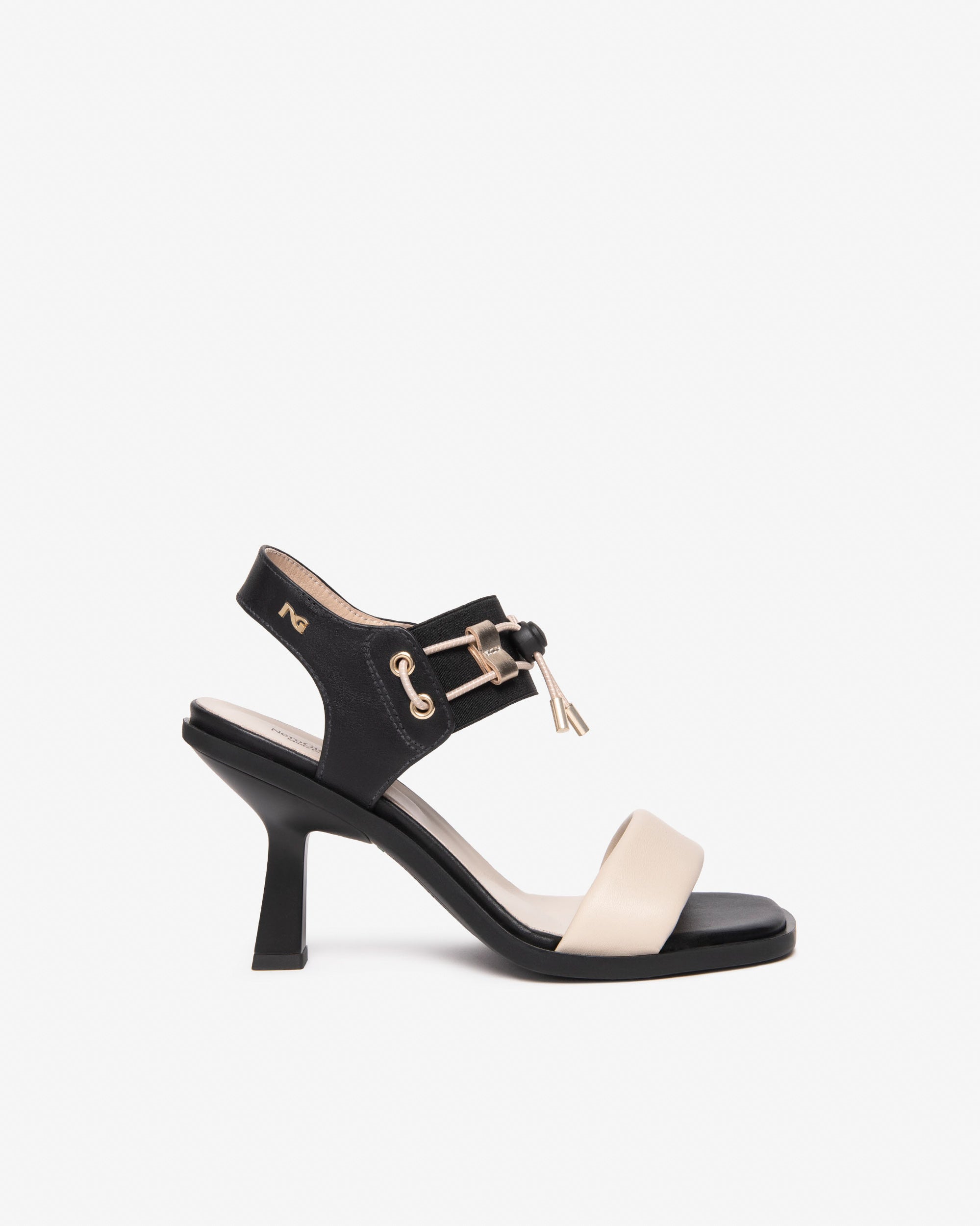 Sandalen Dames in Leder en Technisch Materiaal