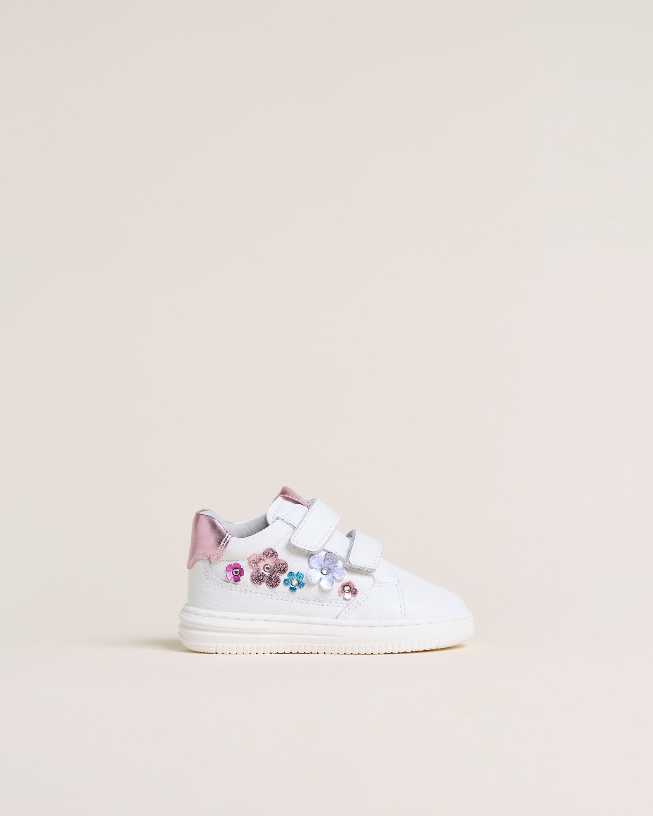 Sneakers Junior pour Fille en Cuir et Matière Technique
