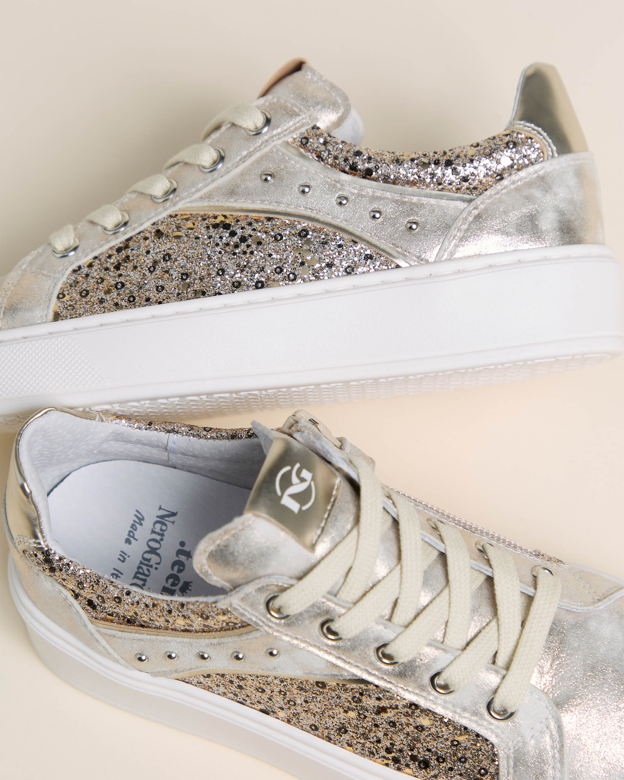 Sneakers Teen da Ragazza in Materiale Tecnico e Tessuto