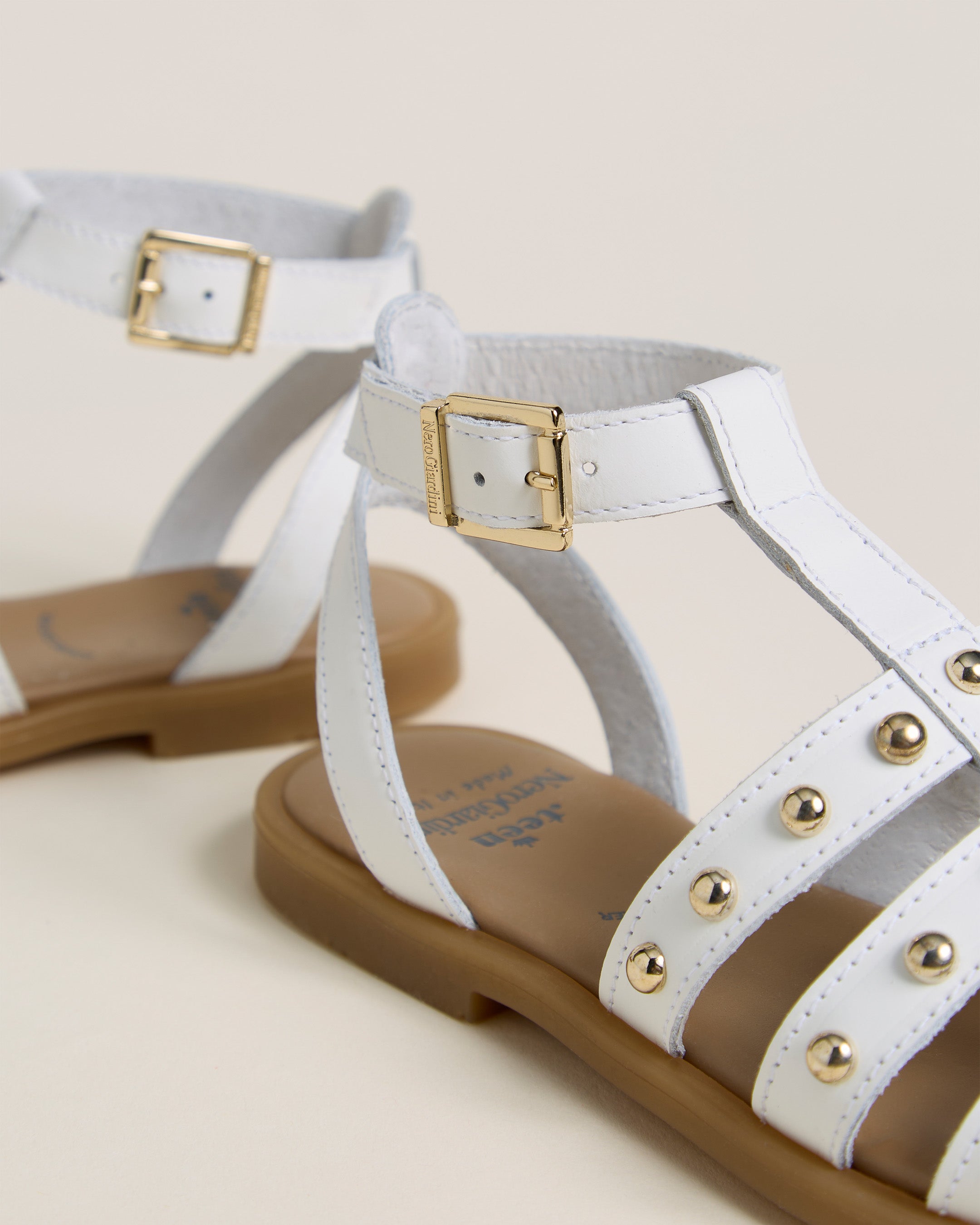 Sandali Teen da Ragazza in Pelle