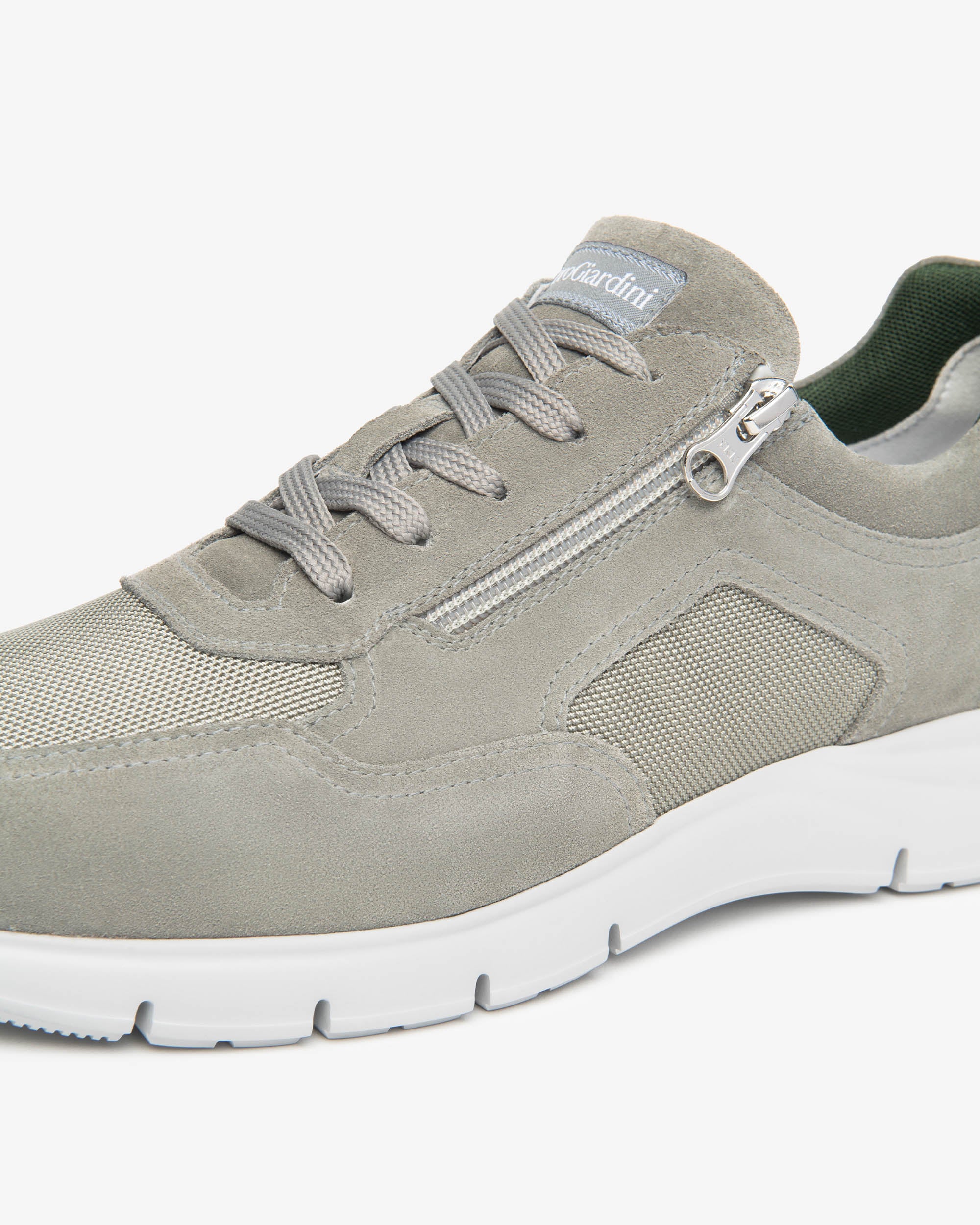 Sneakers Uomo in Camoscio e Tela