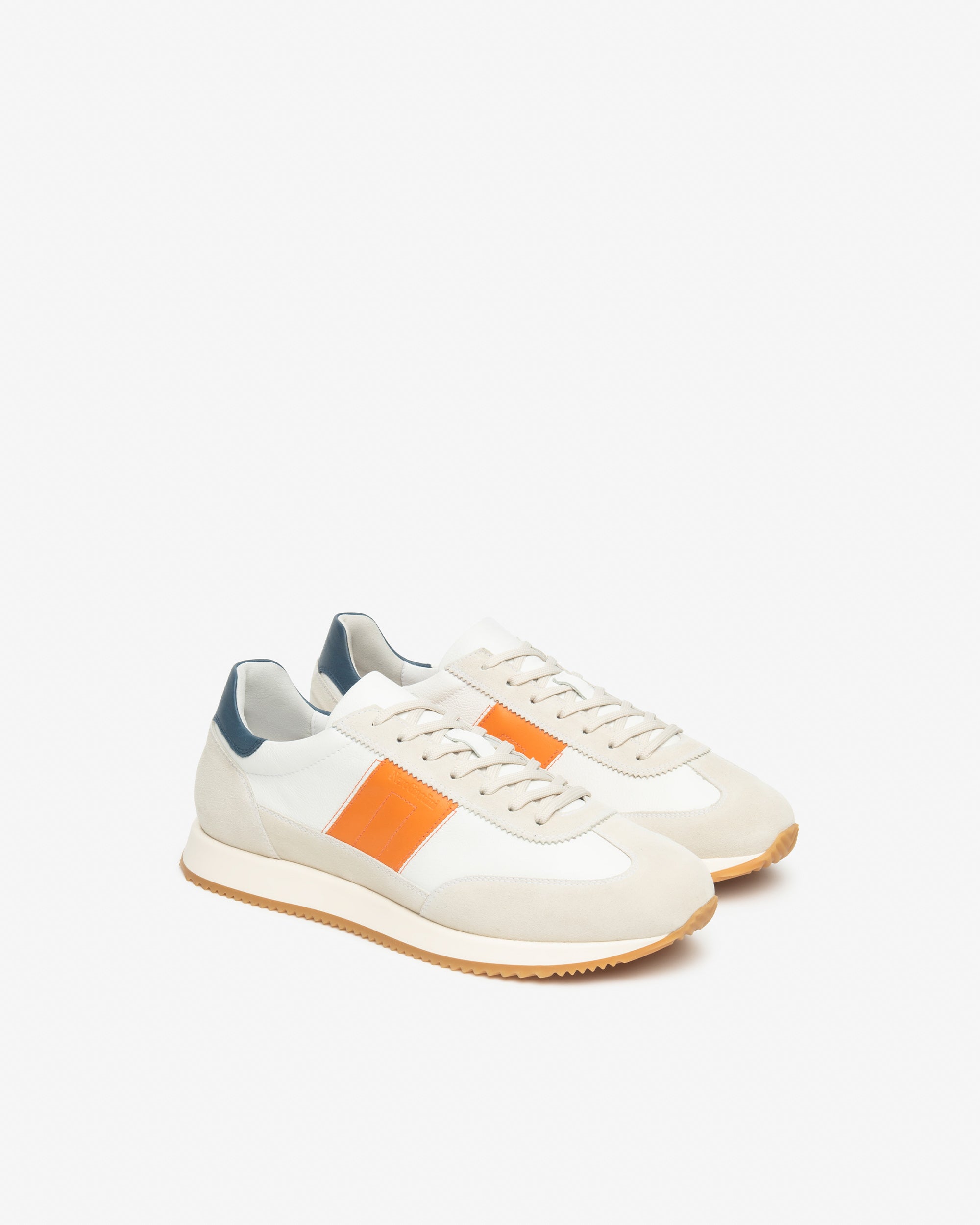 Sneakers Heren in Suède en Leder