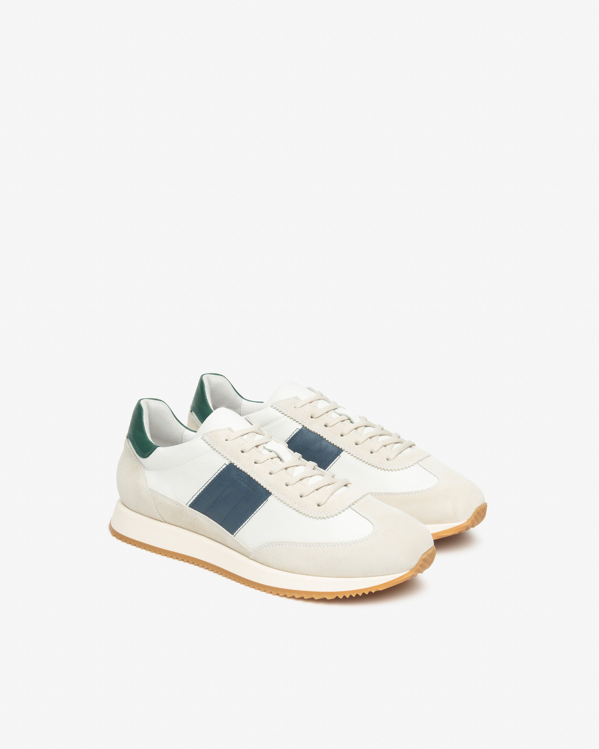 Herrensneakers aus Glatt- und Wildleder