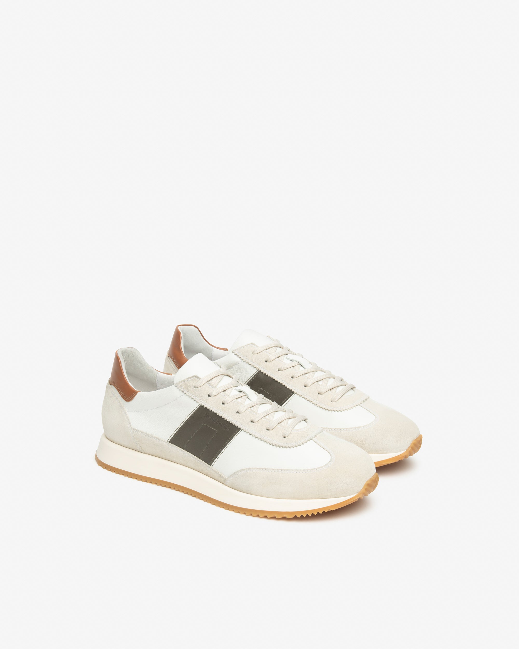 Sneakers Heren in Suède en Leder