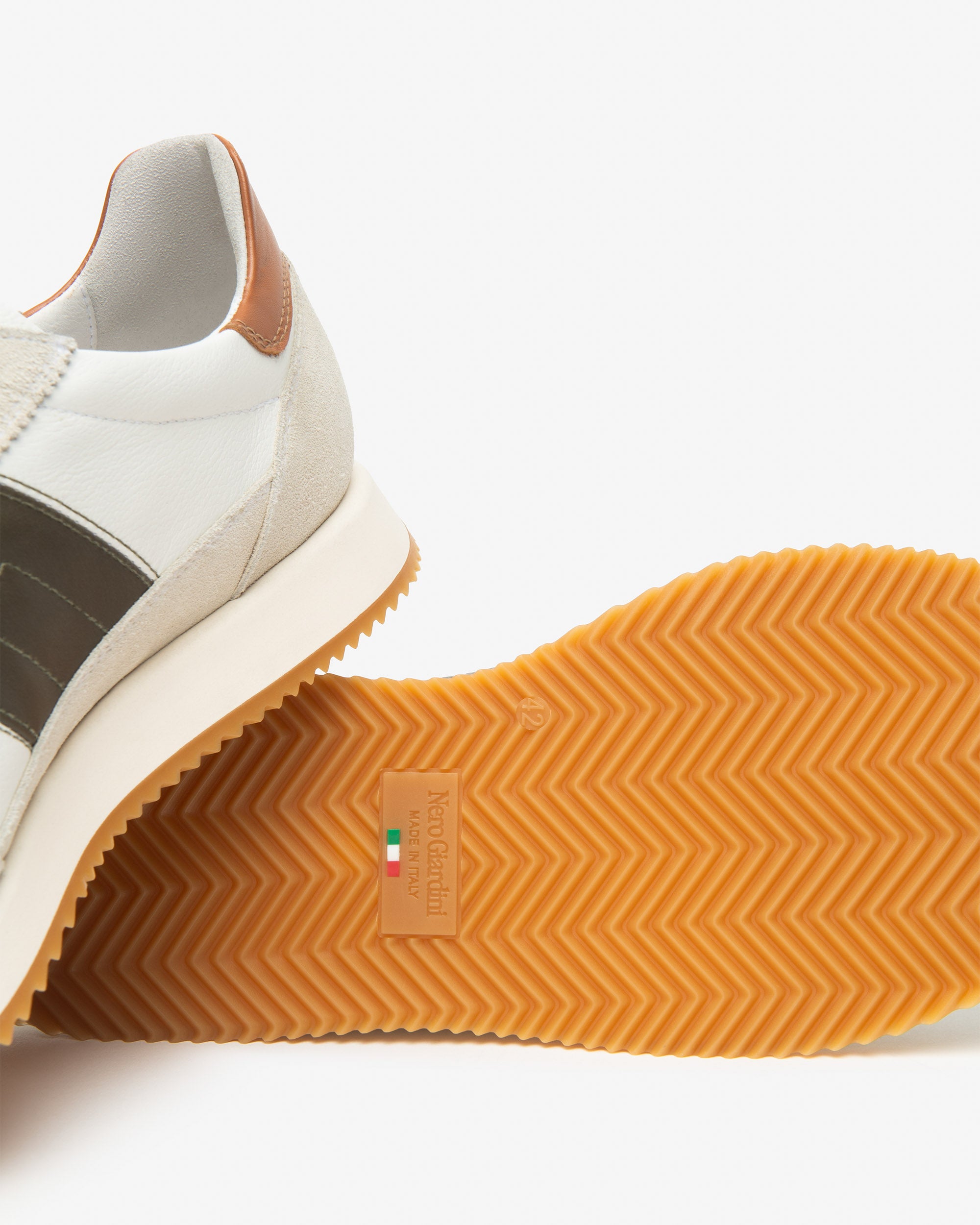 Sneakers Heren in Suède en Leder