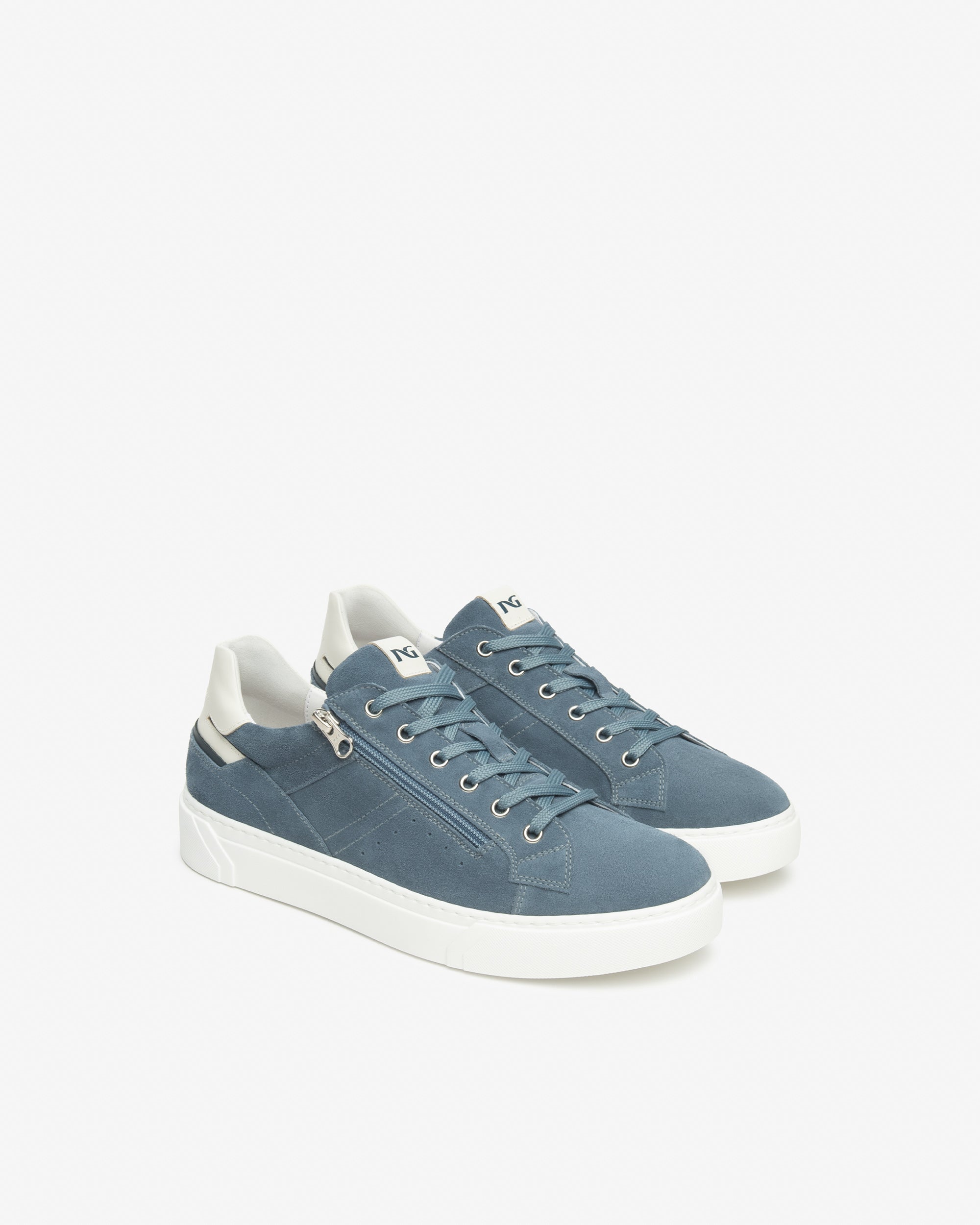 Sneakers Heren in Suède en Leder