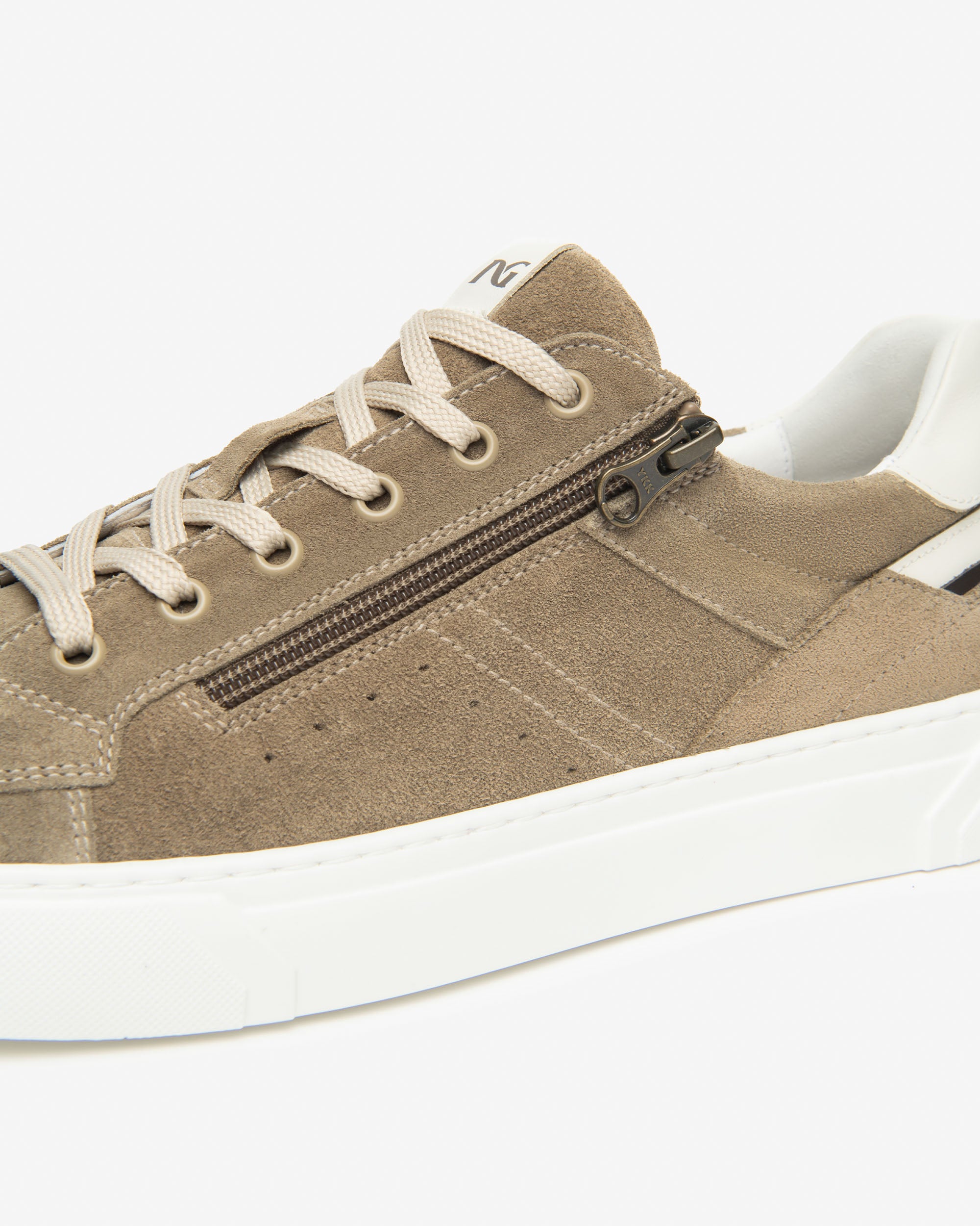 Sneakers Heren in Suède en Leder