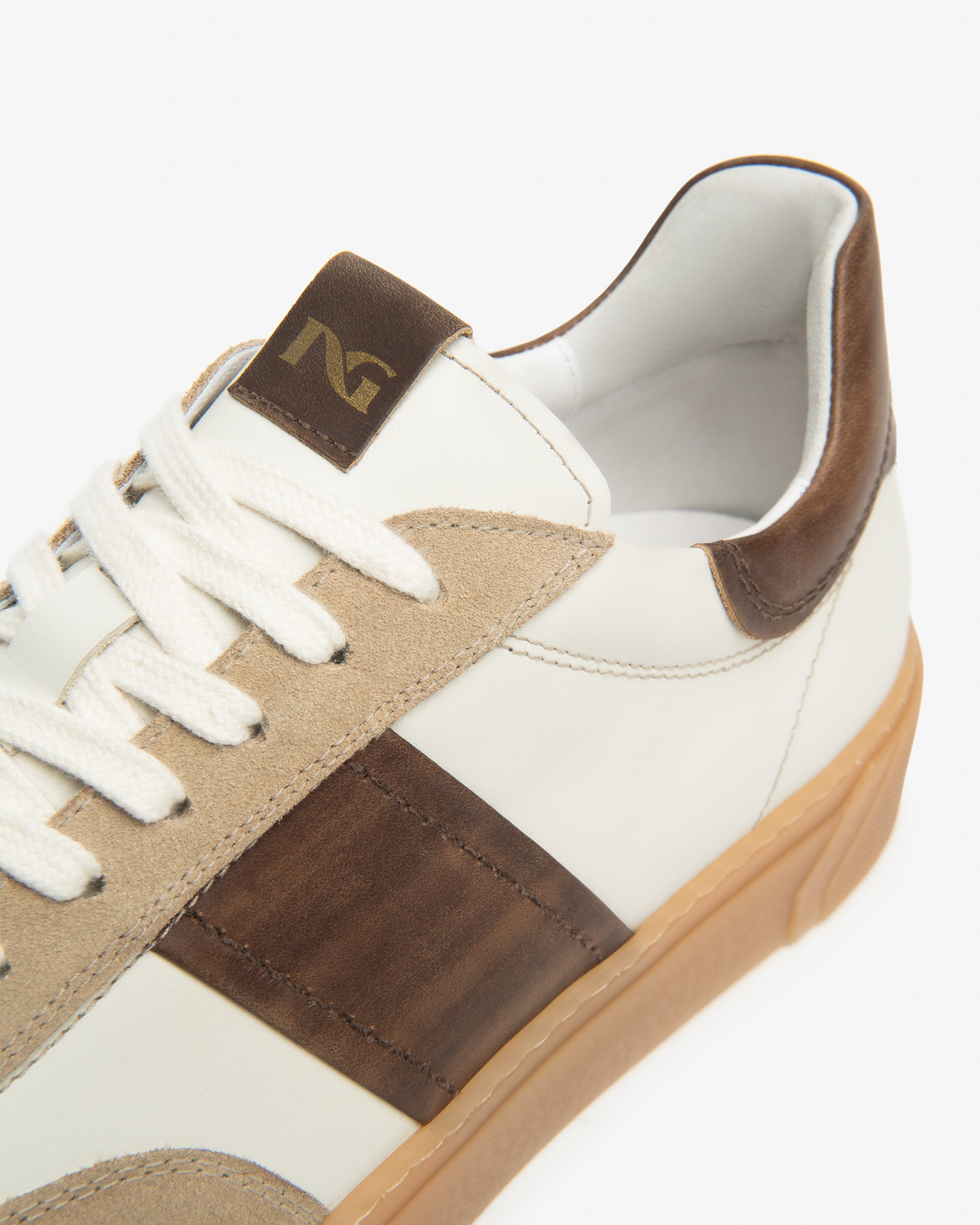 Sneakers Heren in Suède en Leder