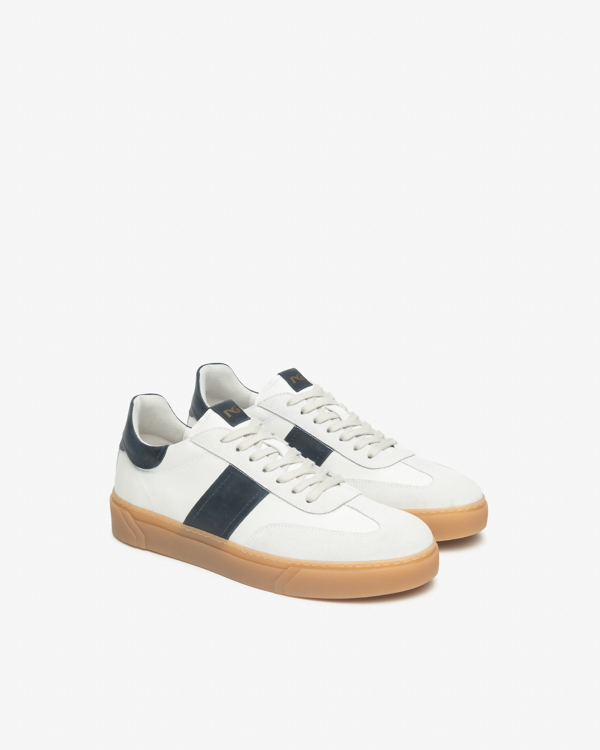 Sneakers Heren in Suède en Leder