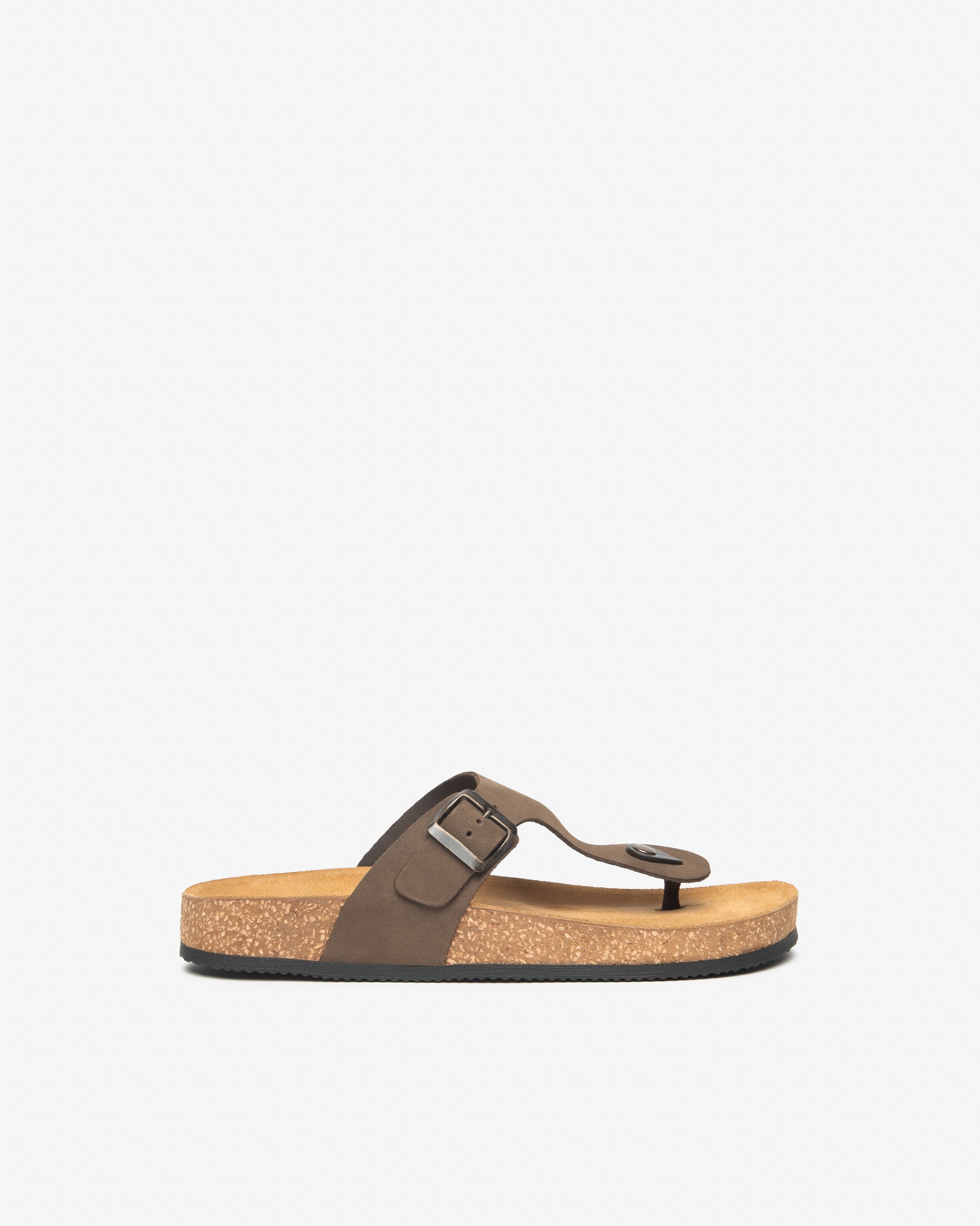 Teenslippers Heren in Leder