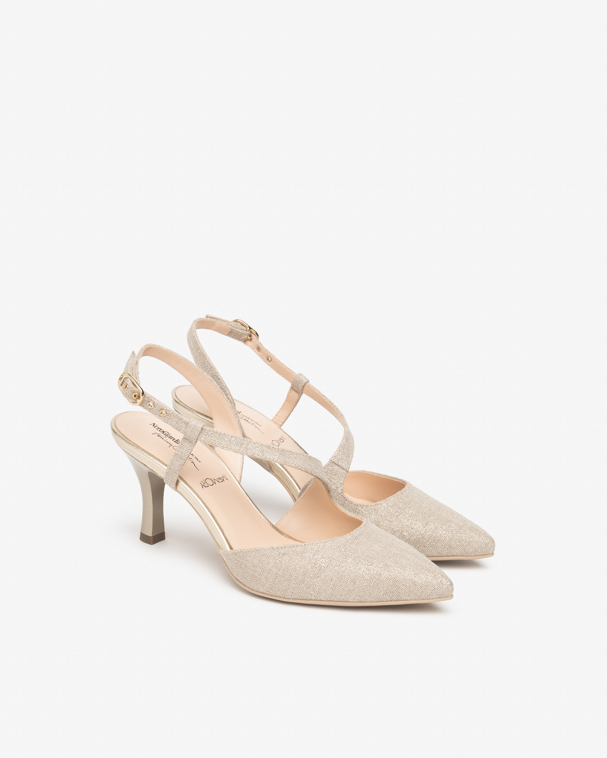 Slingbacks aus Gewebe für Damen