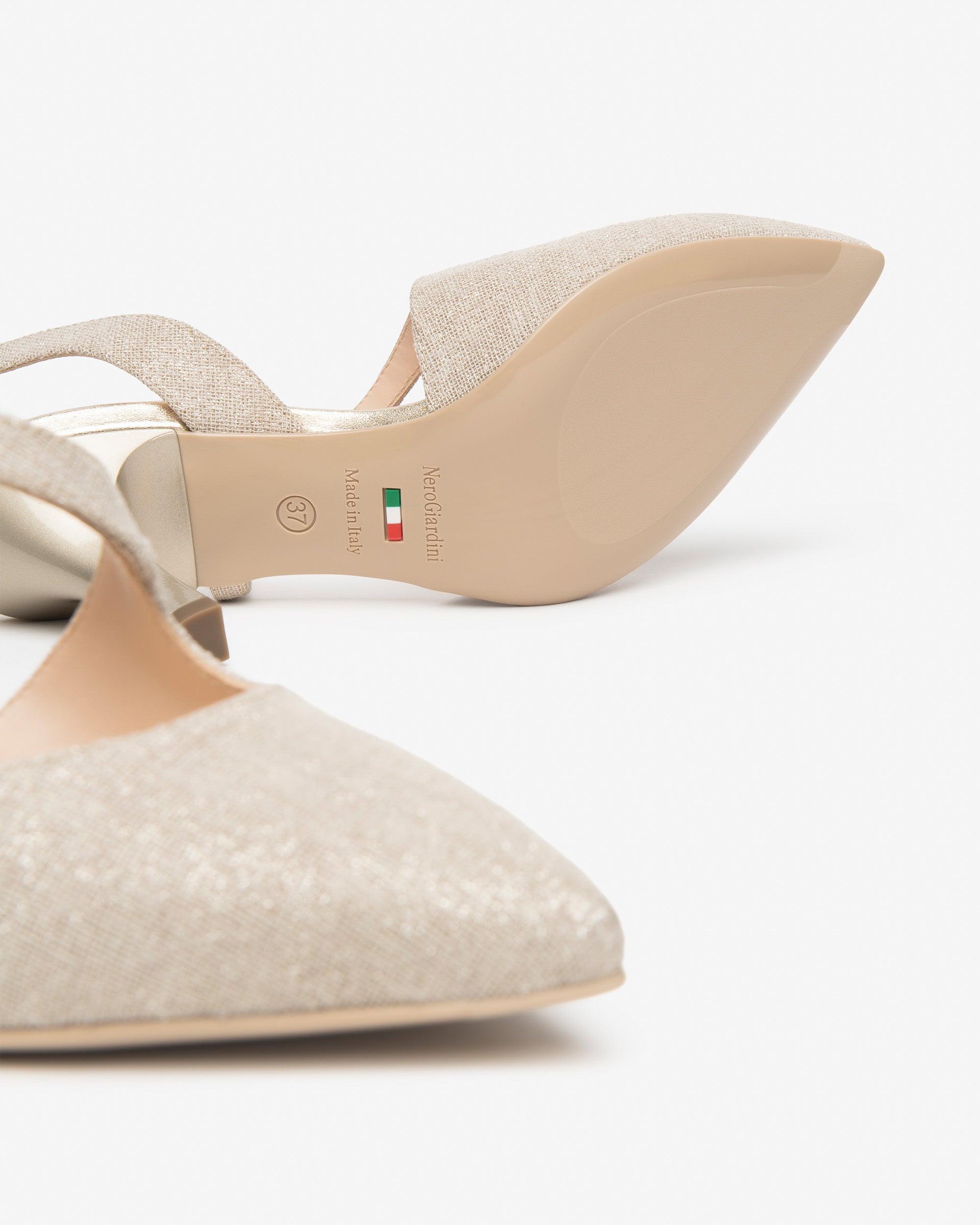 Slingbacks aus Gewebe für Damen